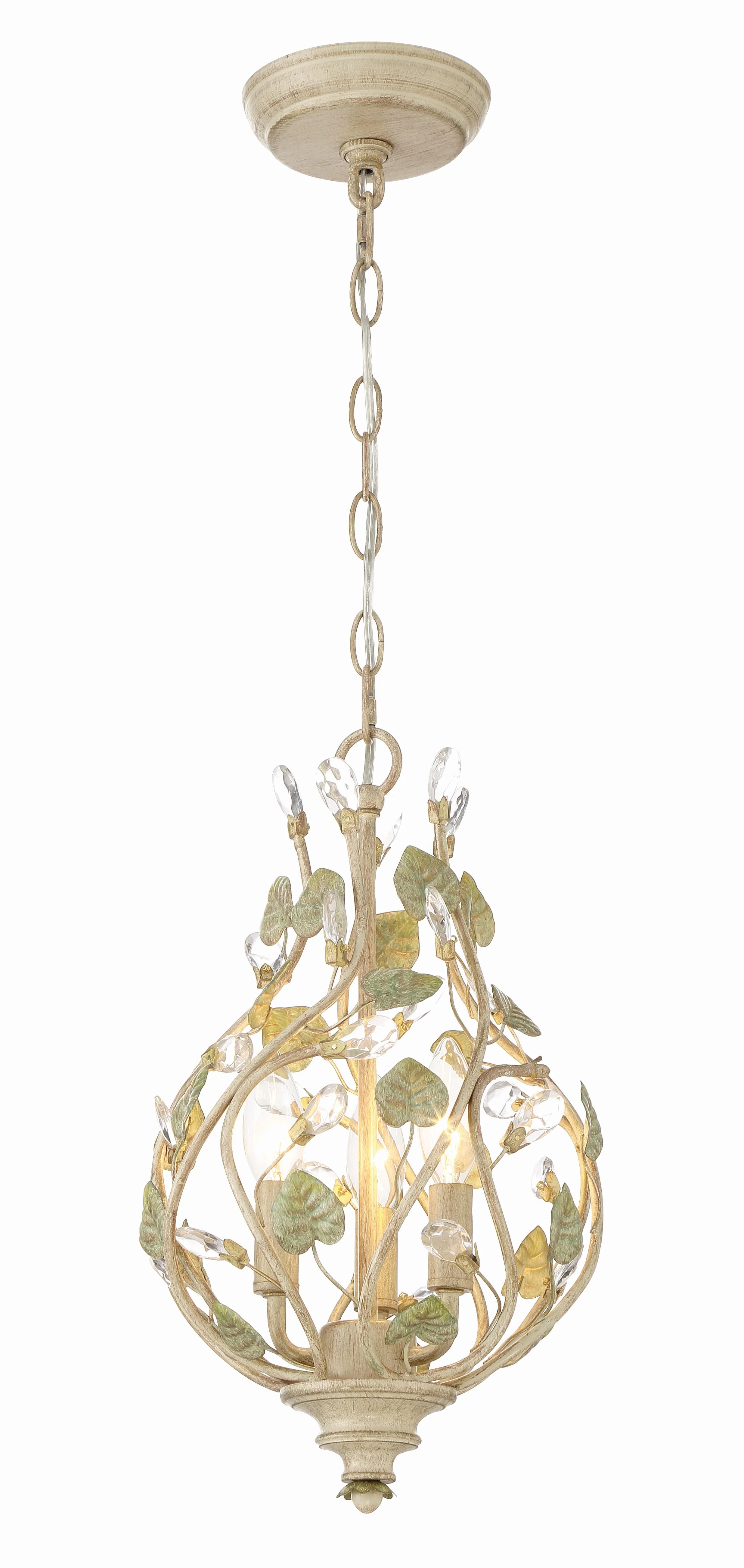 Crystorama Josie 9'' Champagne Green Tea Chandelier - Image 3