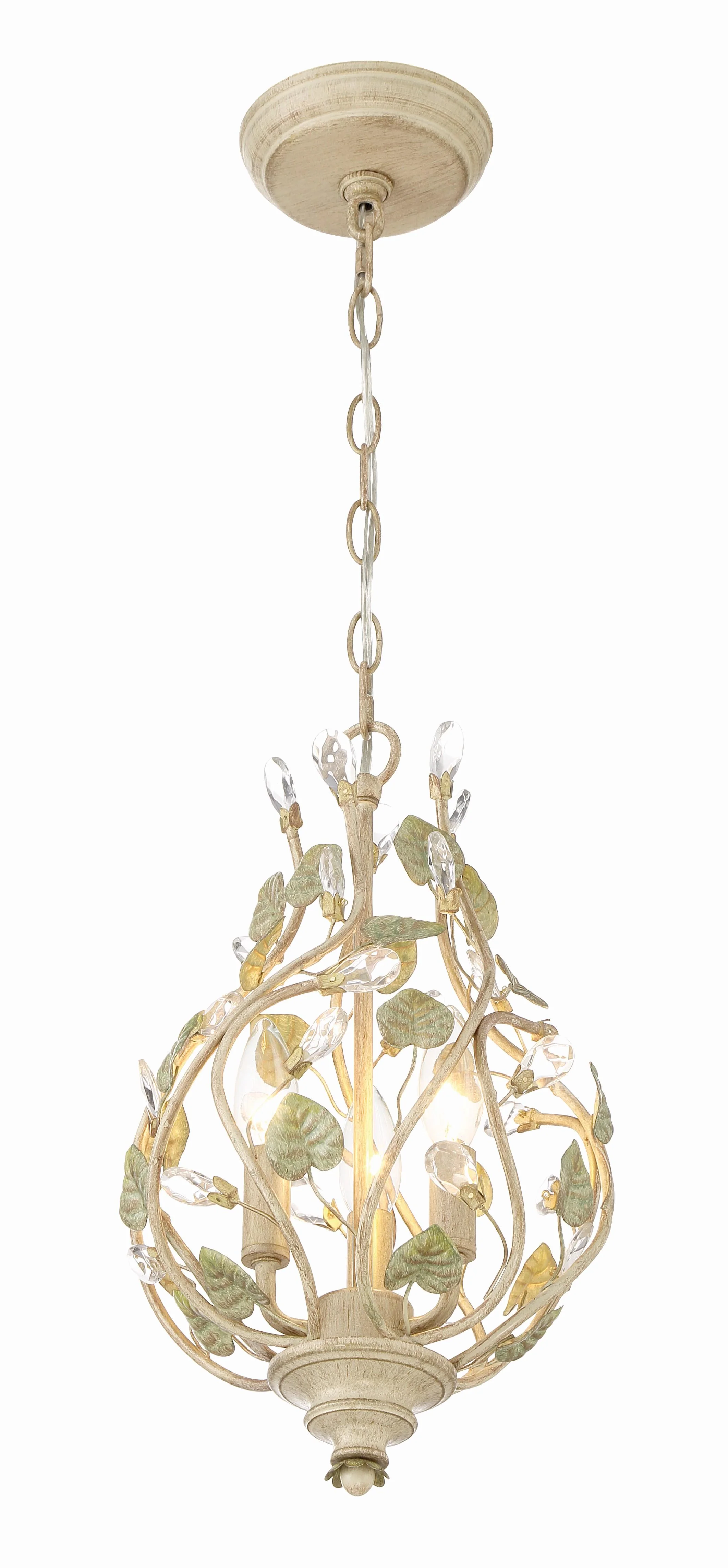 Crystorama Josie 9'' Champagne Green Tea Chandelier - Image 5