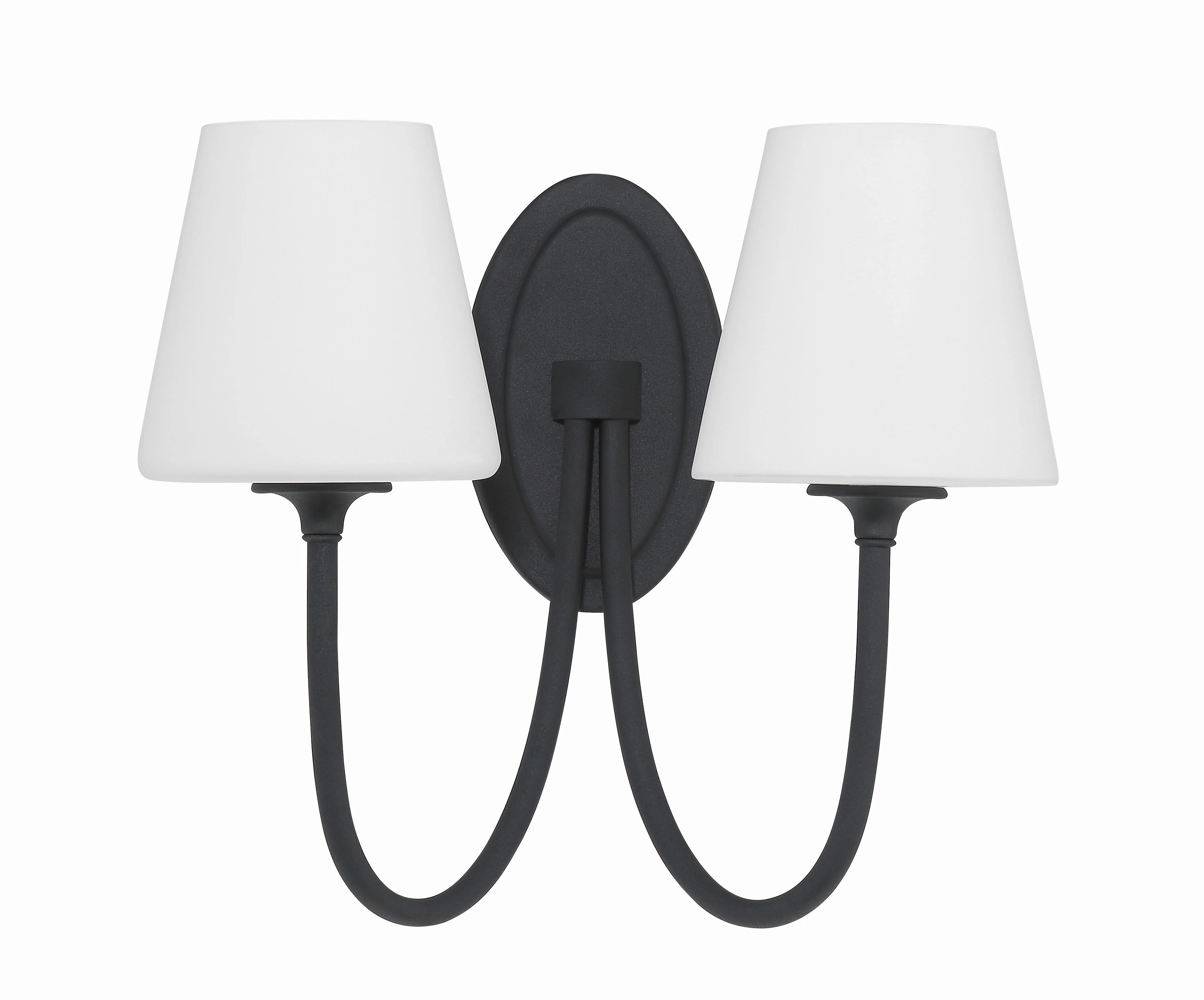 Crystorama Juno 15'' Black Forged Sconce - Image 2
