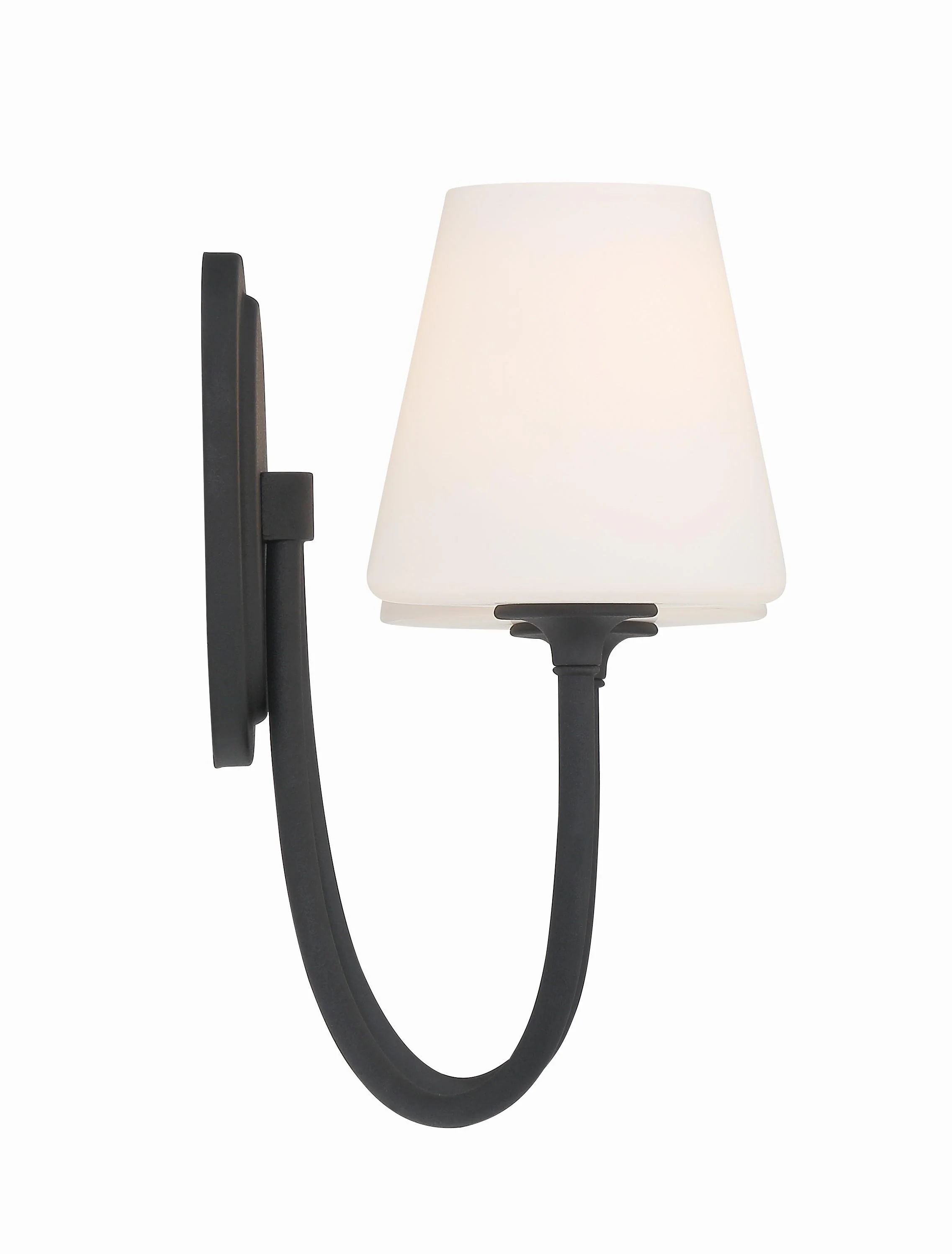 Crystorama Juno 15'' Black Forged Sconce - Image 4