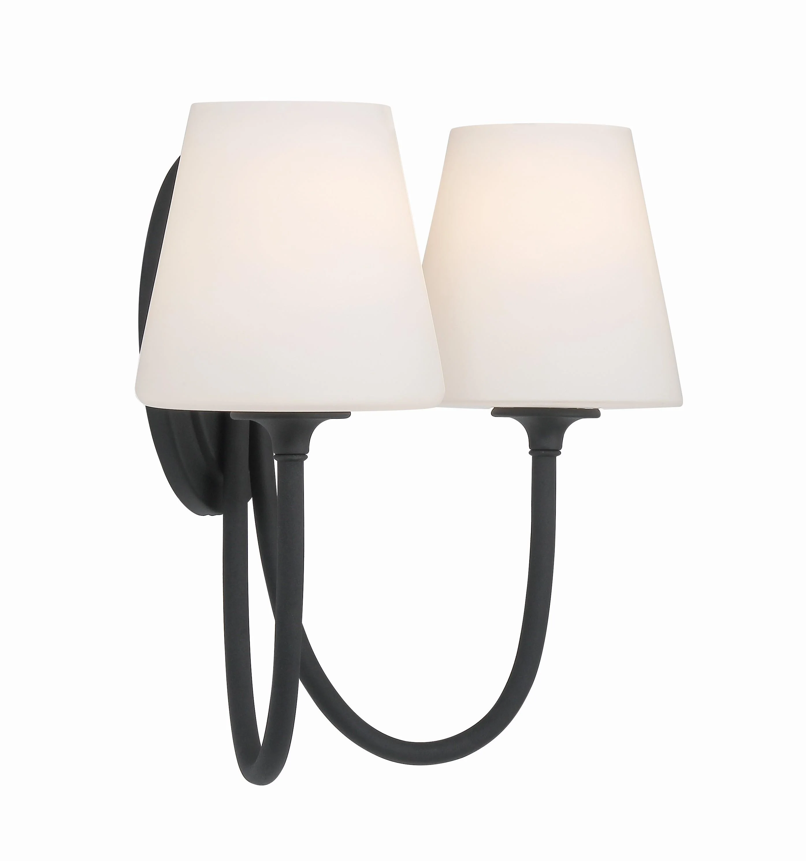 Crystorama Juno 15'' Black Forged Sconce - Image 5