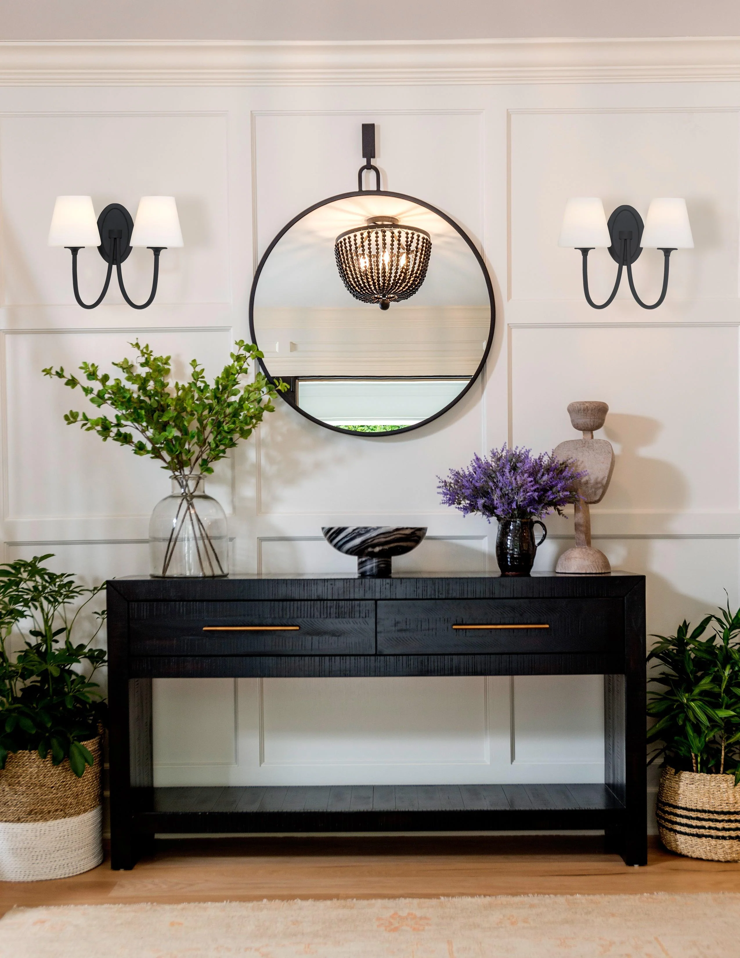 Crystorama Juno 15'' Black Forged Sconce - Image 8