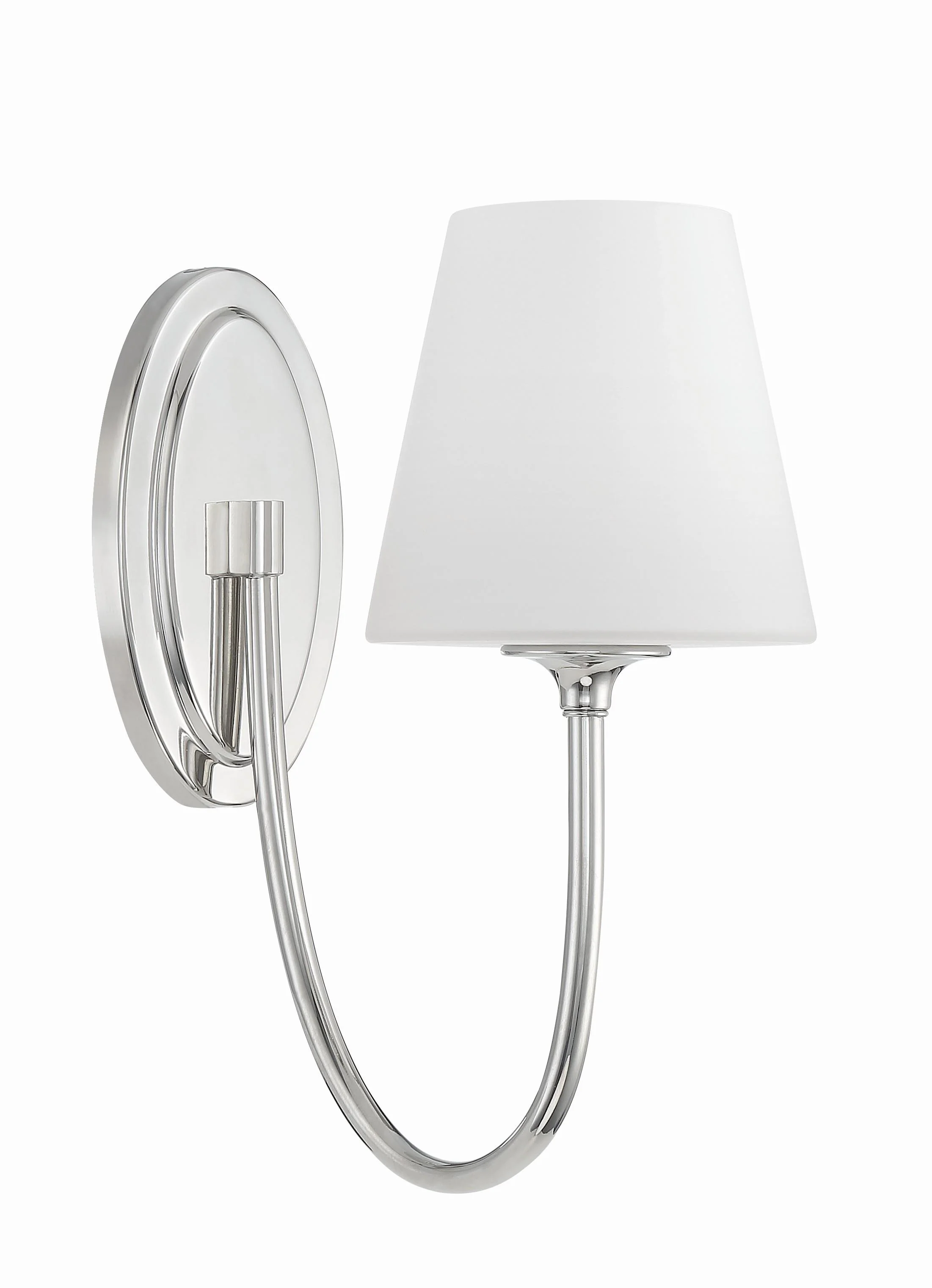 Crystorama Juno 6'' Polished Nickel Sconce - Image 2