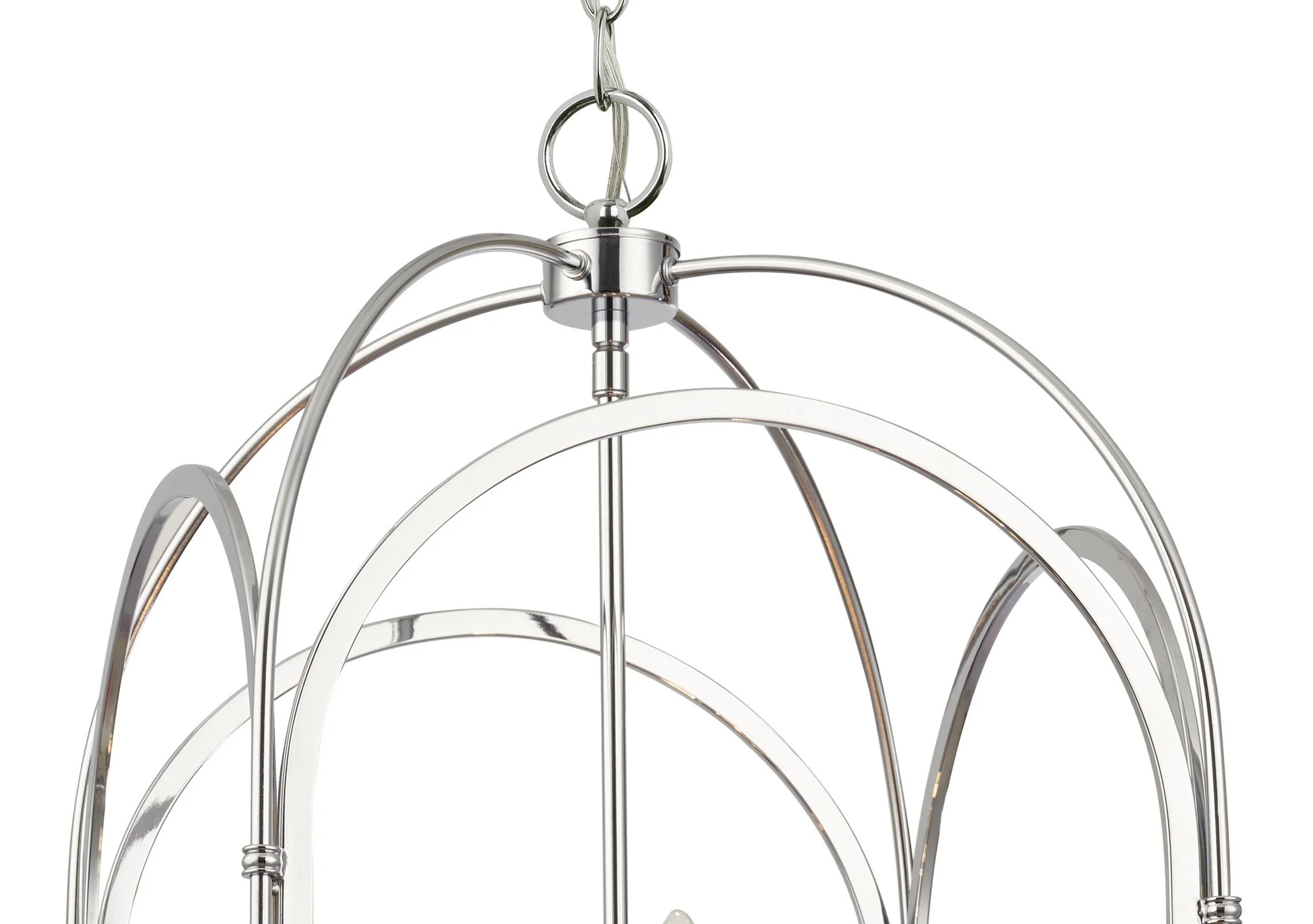 Crystorama Kai 14" Polished Chrome Pendant - Image 6