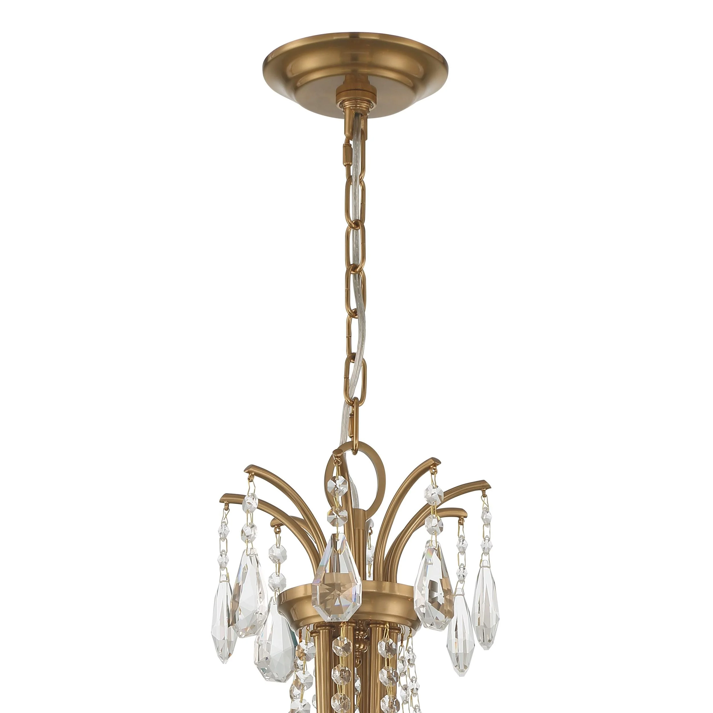 Crystorama Karrington 26'' Aged Brass Chandelier - Image 6