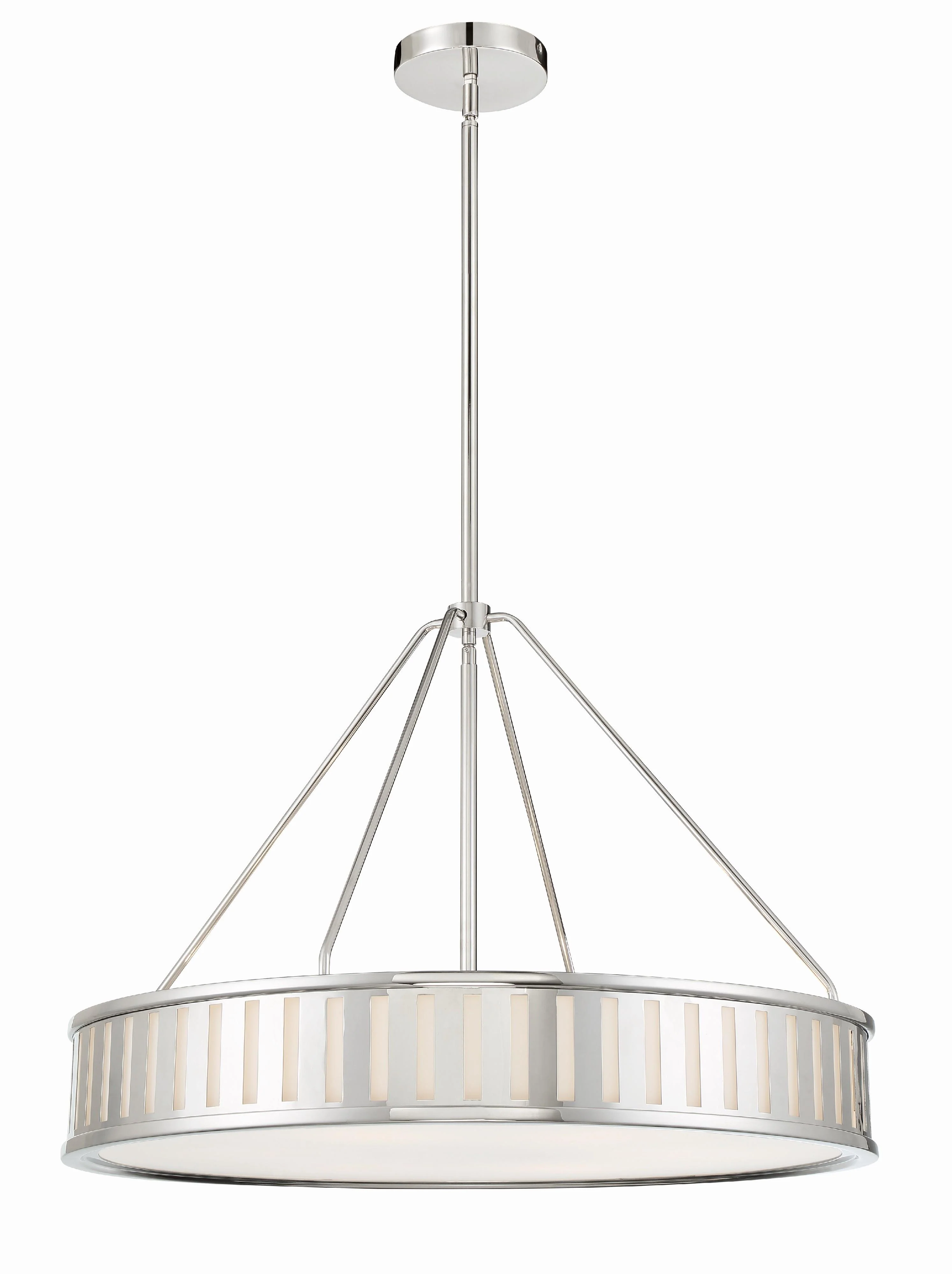 Crystorama Kendal 28'' Polished Nickel Chandelier