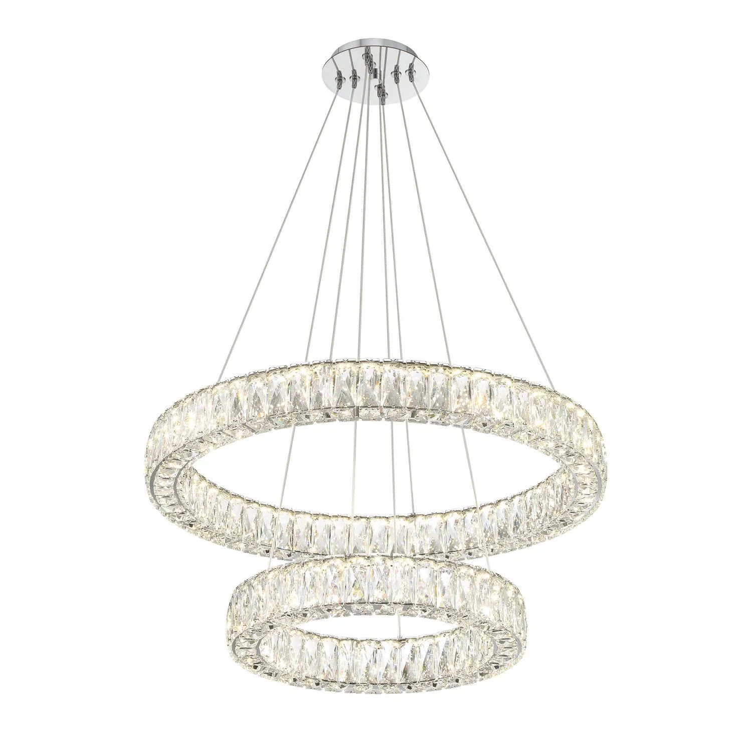 Crystorama Kinsley 28'' Polished Chrome Chandelier - Image 2