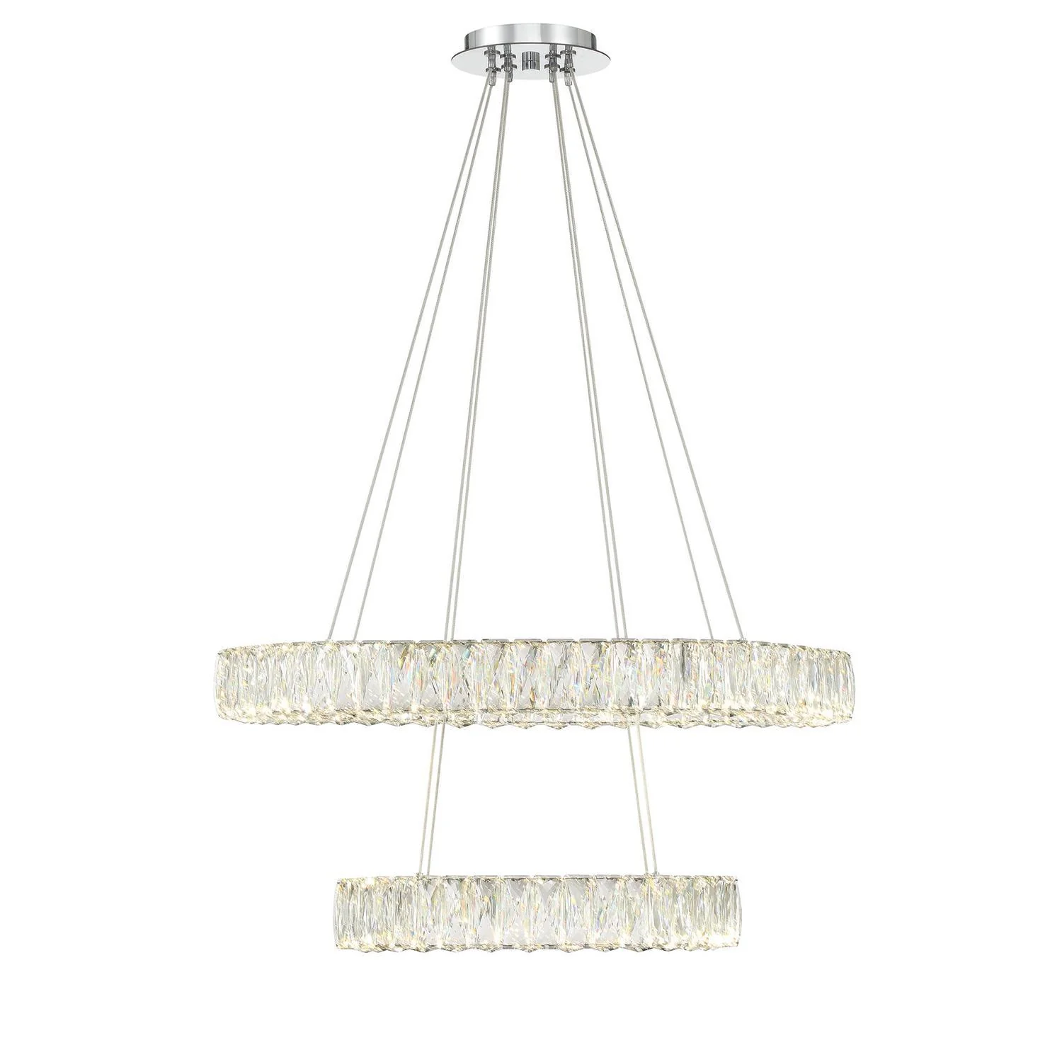 Crystorama Kinsley 28'' Polished Chrome Chandelier - Image 3