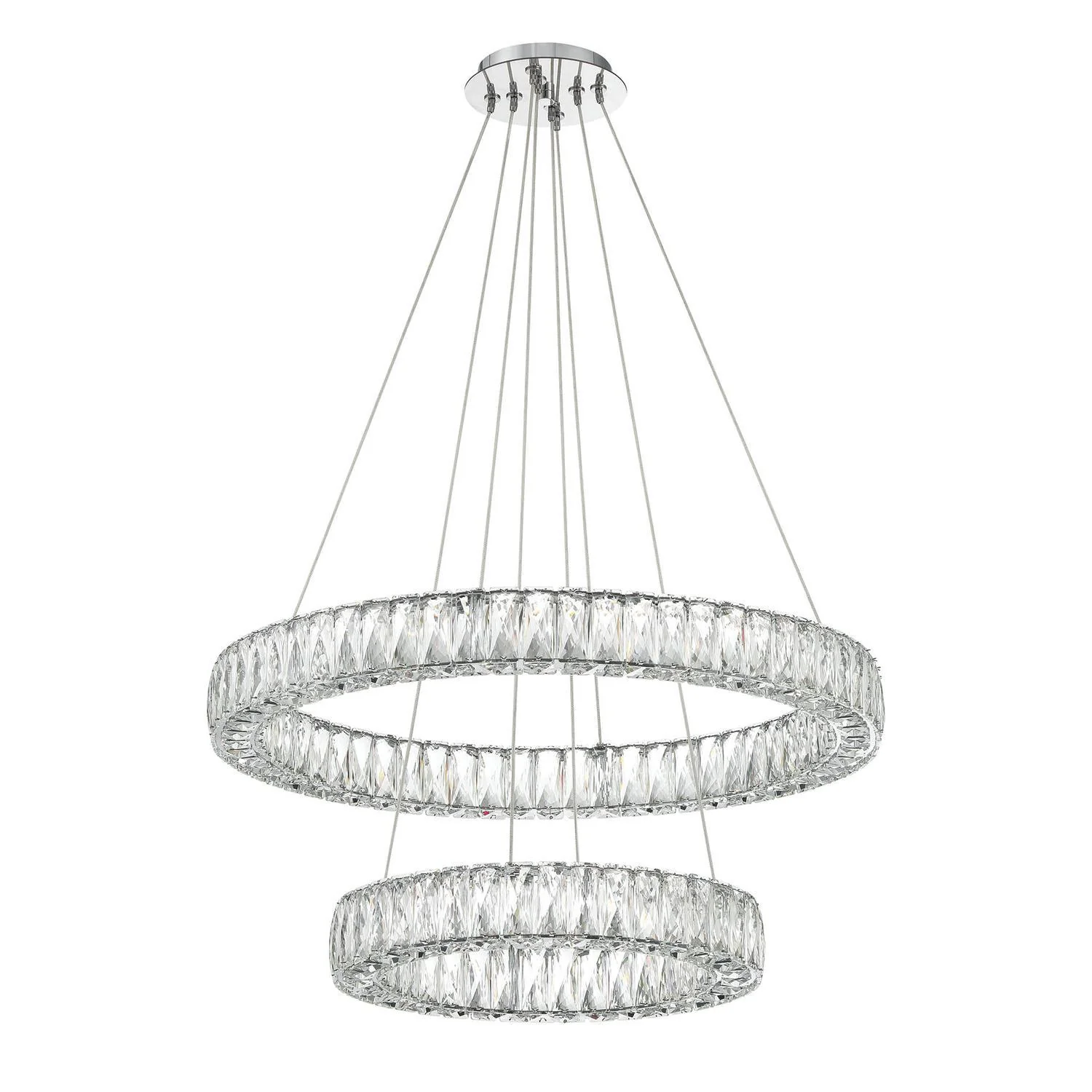 Crystorama Kinsley 28'' Polished Chrome Chandelier - Image 4
