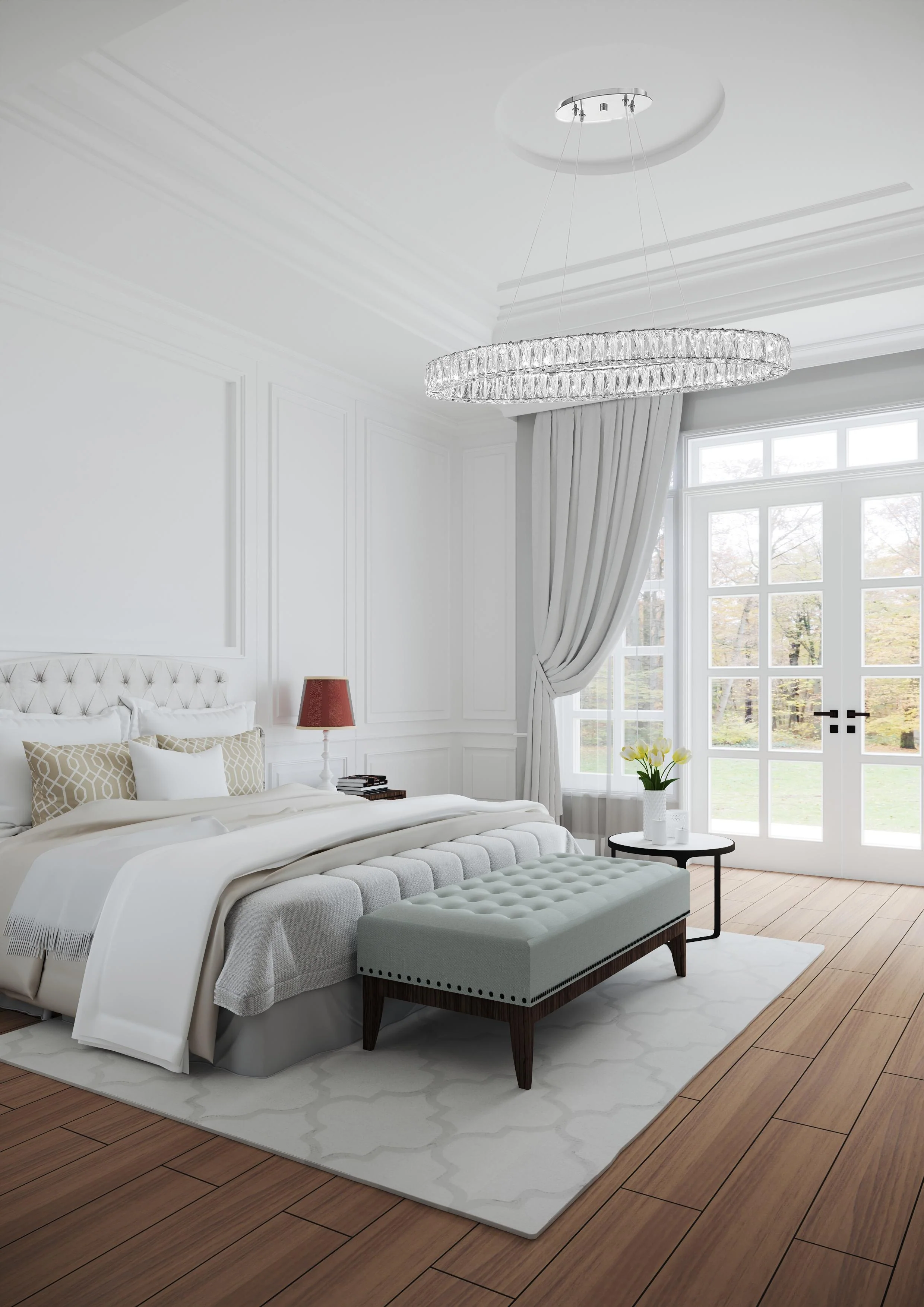 Crystorama Kinsley 39'' Polished Chrome Chandelier - Image 2