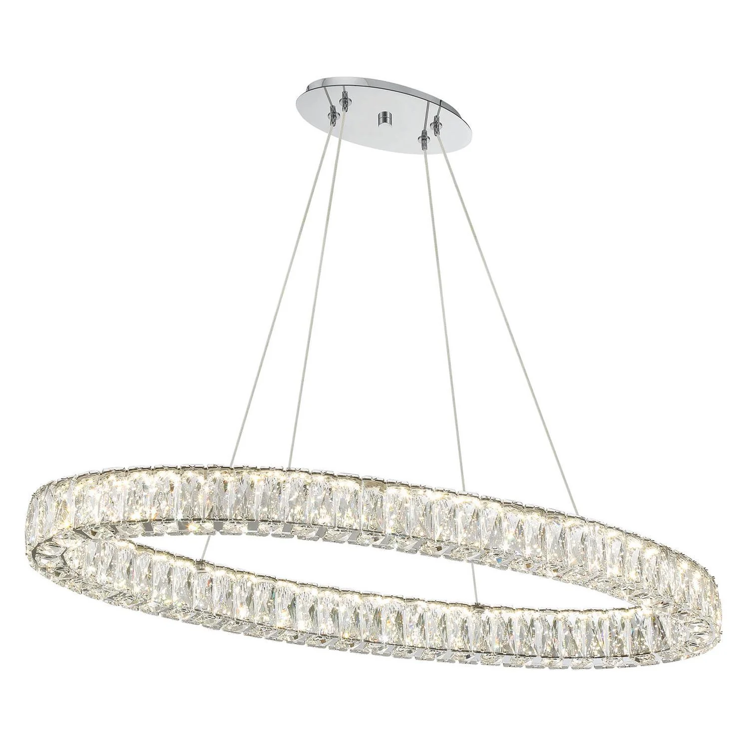 Crystorama Kinsley 39'' Polished Chrome Chandelier - Image 4