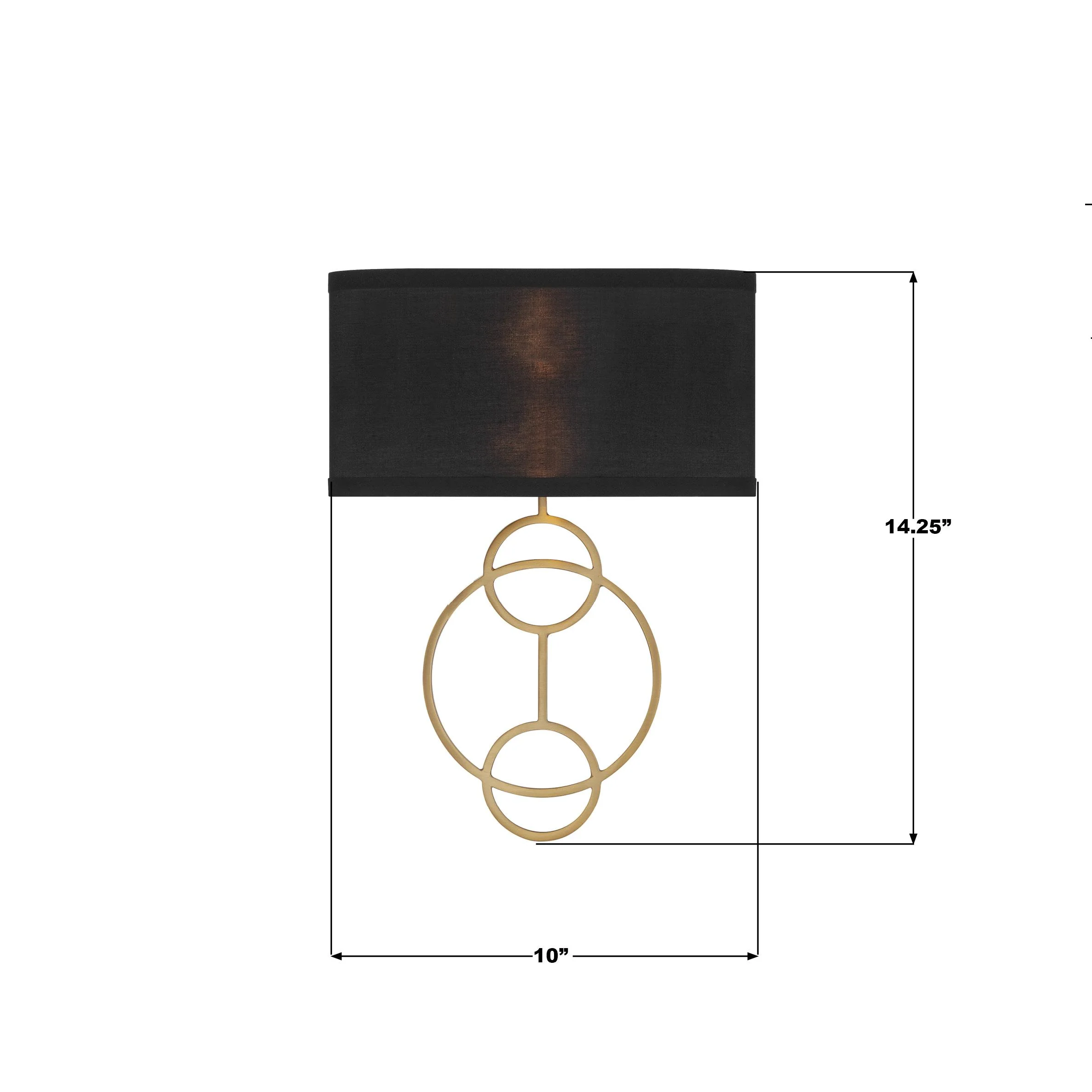 Crystorama Laurel 10'' Vibrant Gold Sconce - Image 7