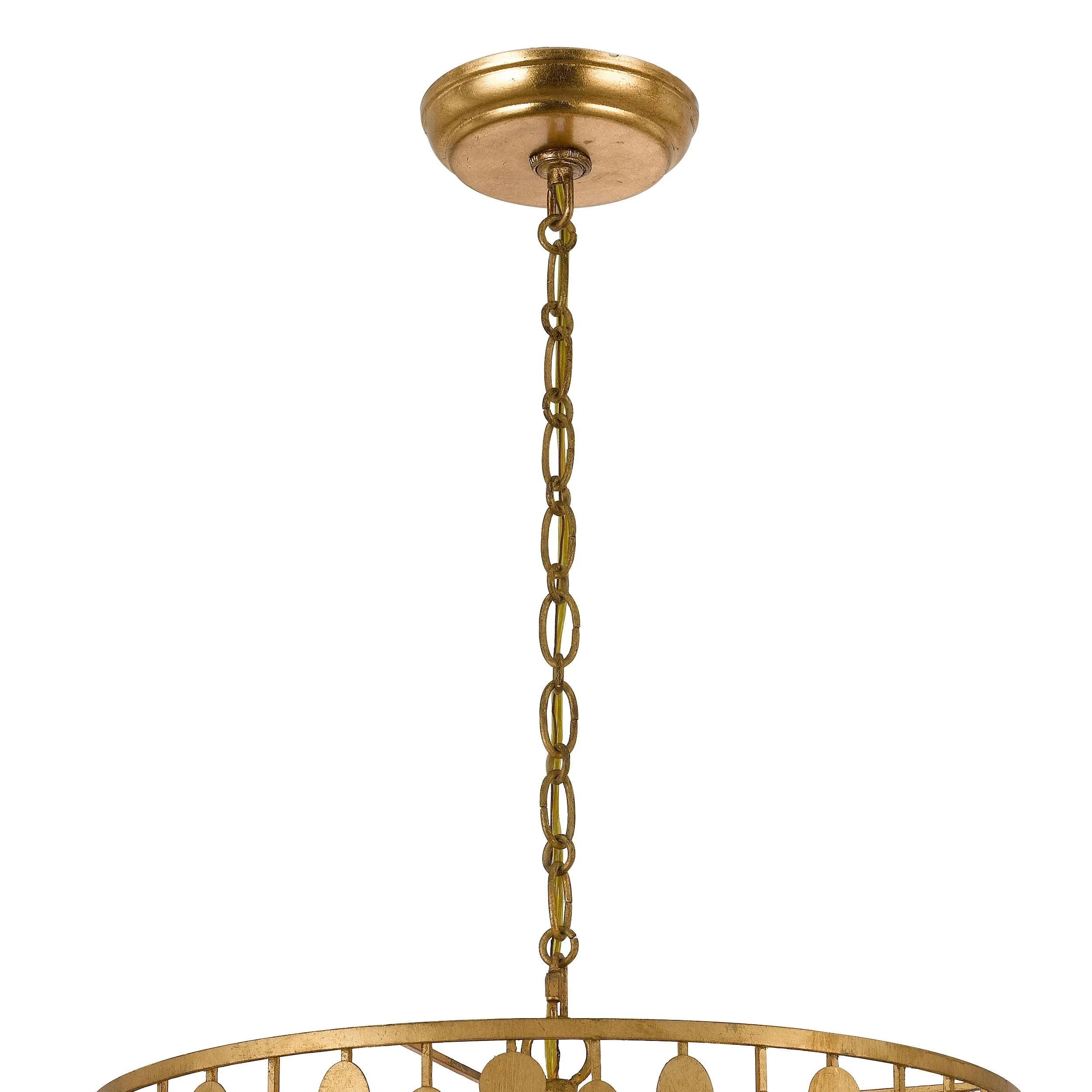 Crystorama Layla 18'' Antique Gold Chandelier - Image 4