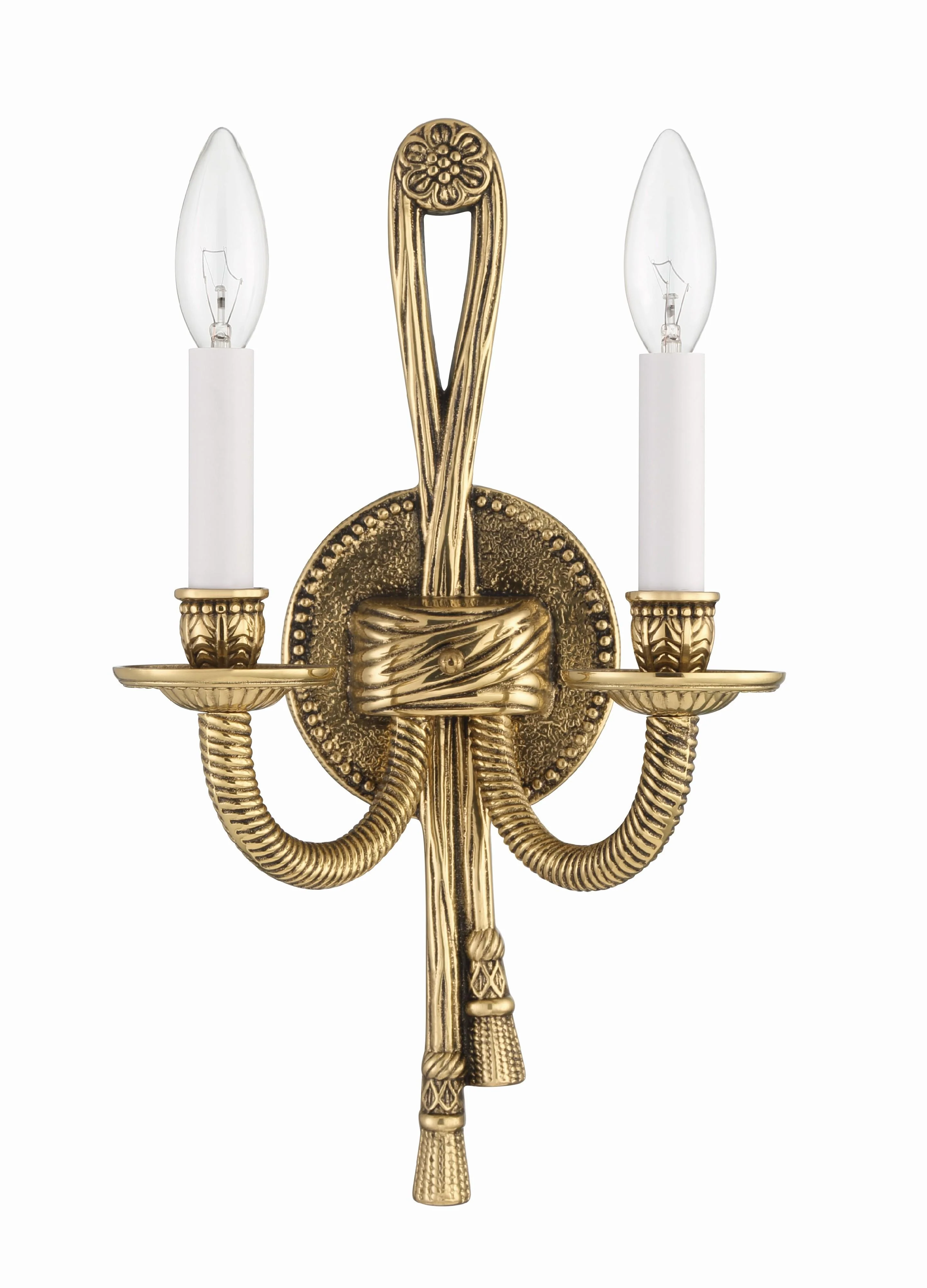 Crystorama Lexsi 8'' Olde Brass Sconce - Image 2