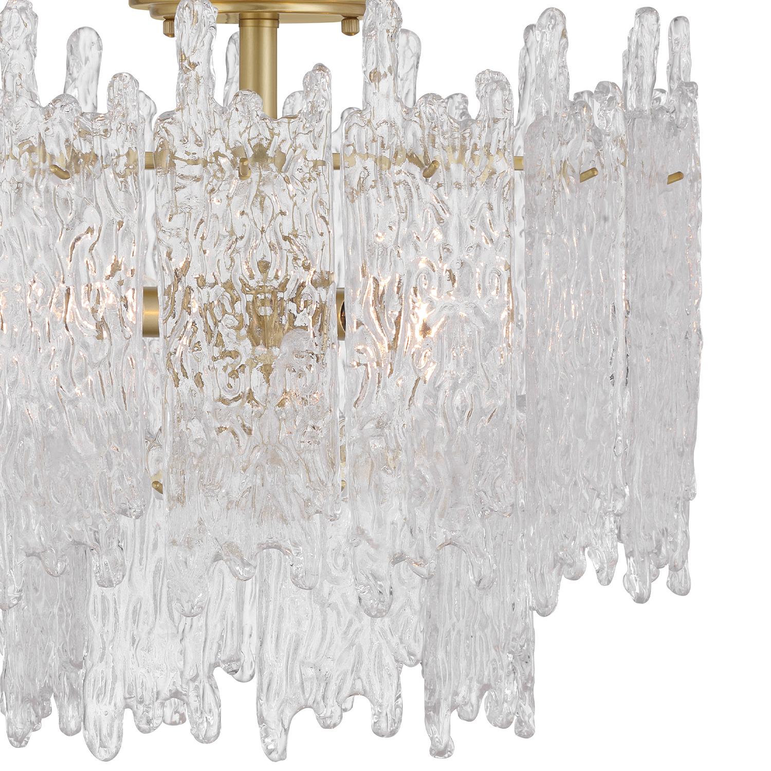 Crystorama Libby Langdon Ackerly 16'' Aged Brass Semi Flush Mount - Image 6