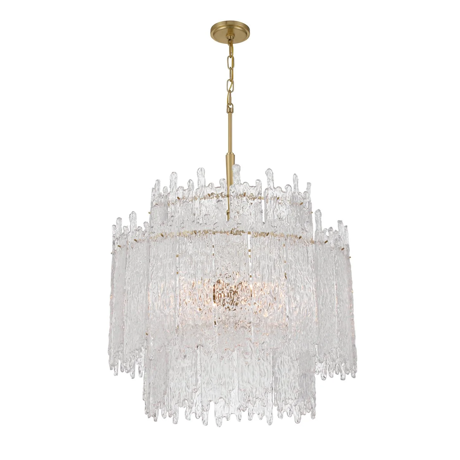 Crystorama Libby Langdon Ackerly 23.5'' Aged Brass Chandelier