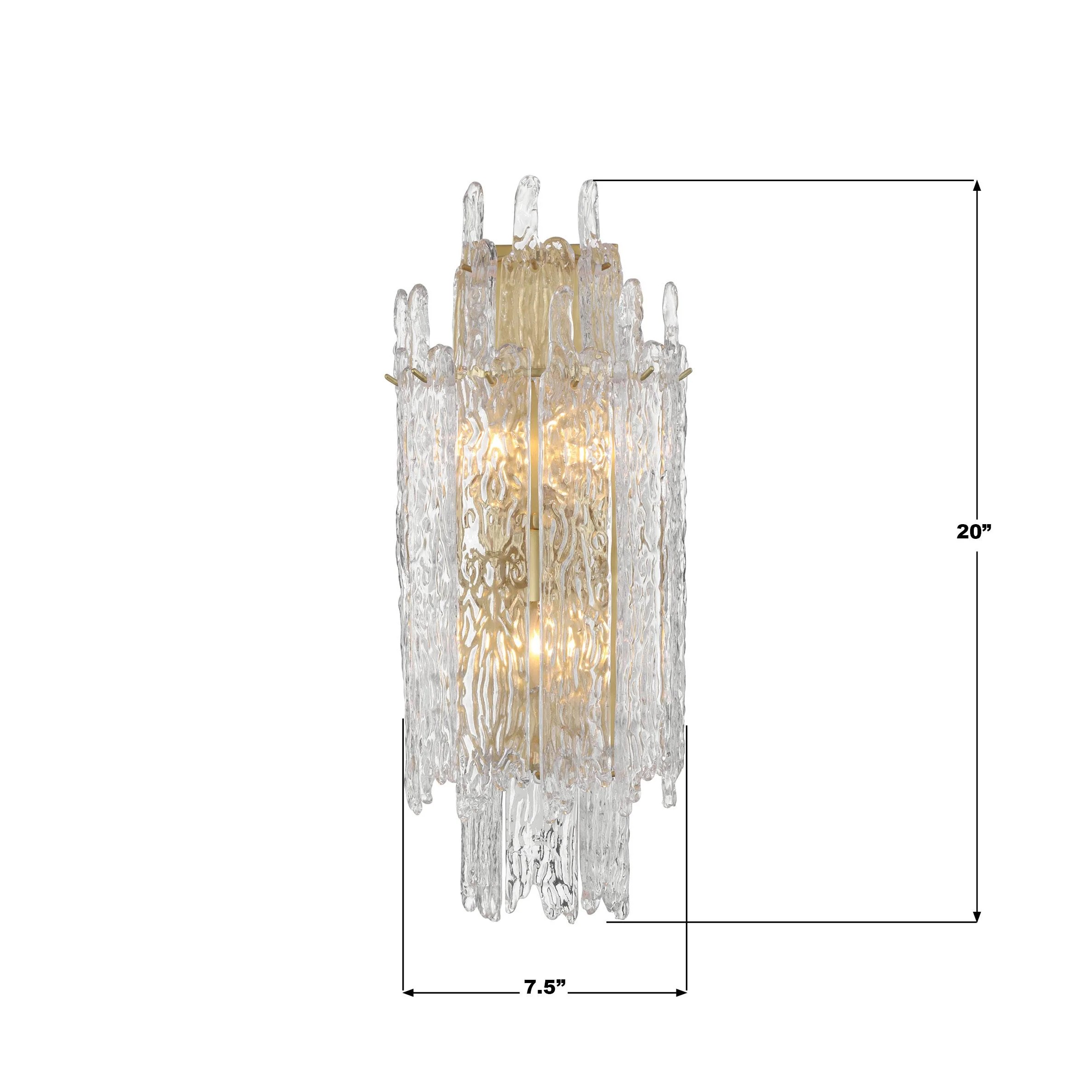 Crystorama Libby Langdon Ackerly 7.5'' Aged Brass Sconce - Image 7