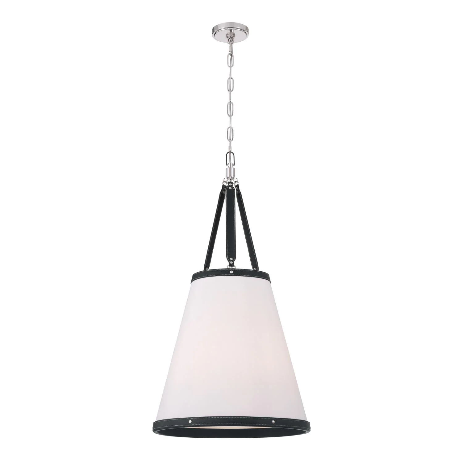 Crystorama Libby Langdon Callahan 18'' Polished Nickel Pendant