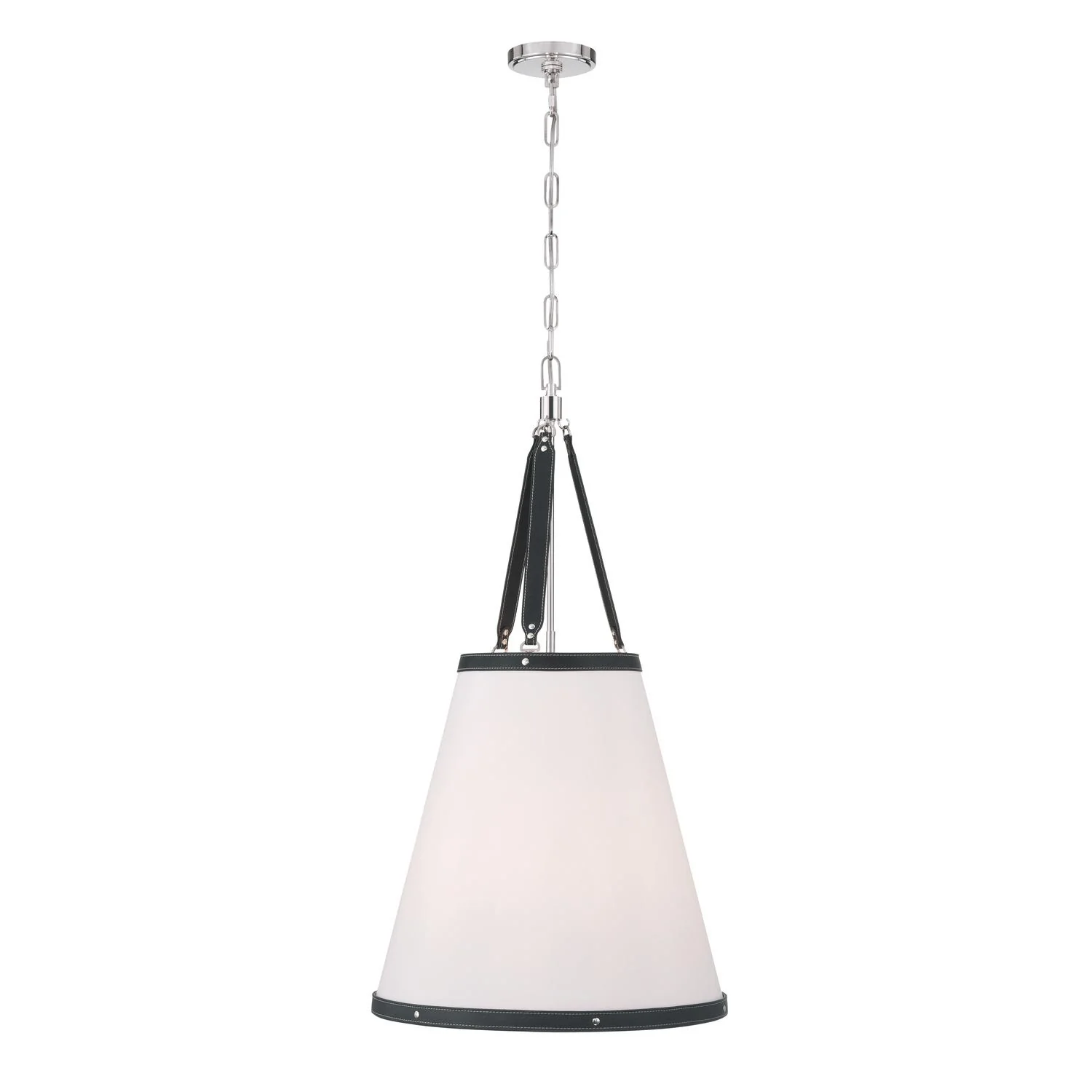 Crystorama Libby Langdon Callahan 18'' Polished Nickel Pendant - Image 4