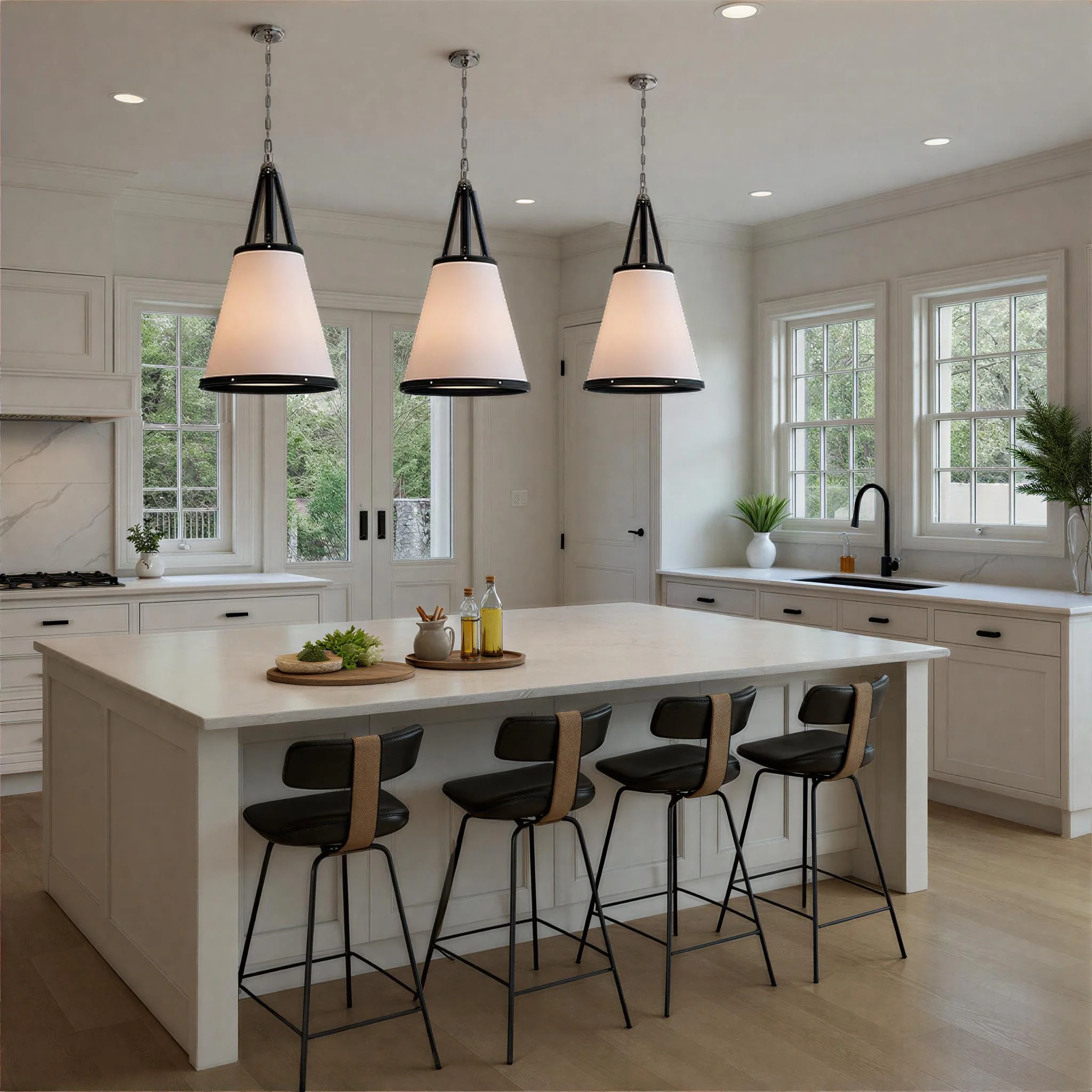 Crystorama Libby Langdon Callahan 18'' Polished Nickel Pendant - Image 7