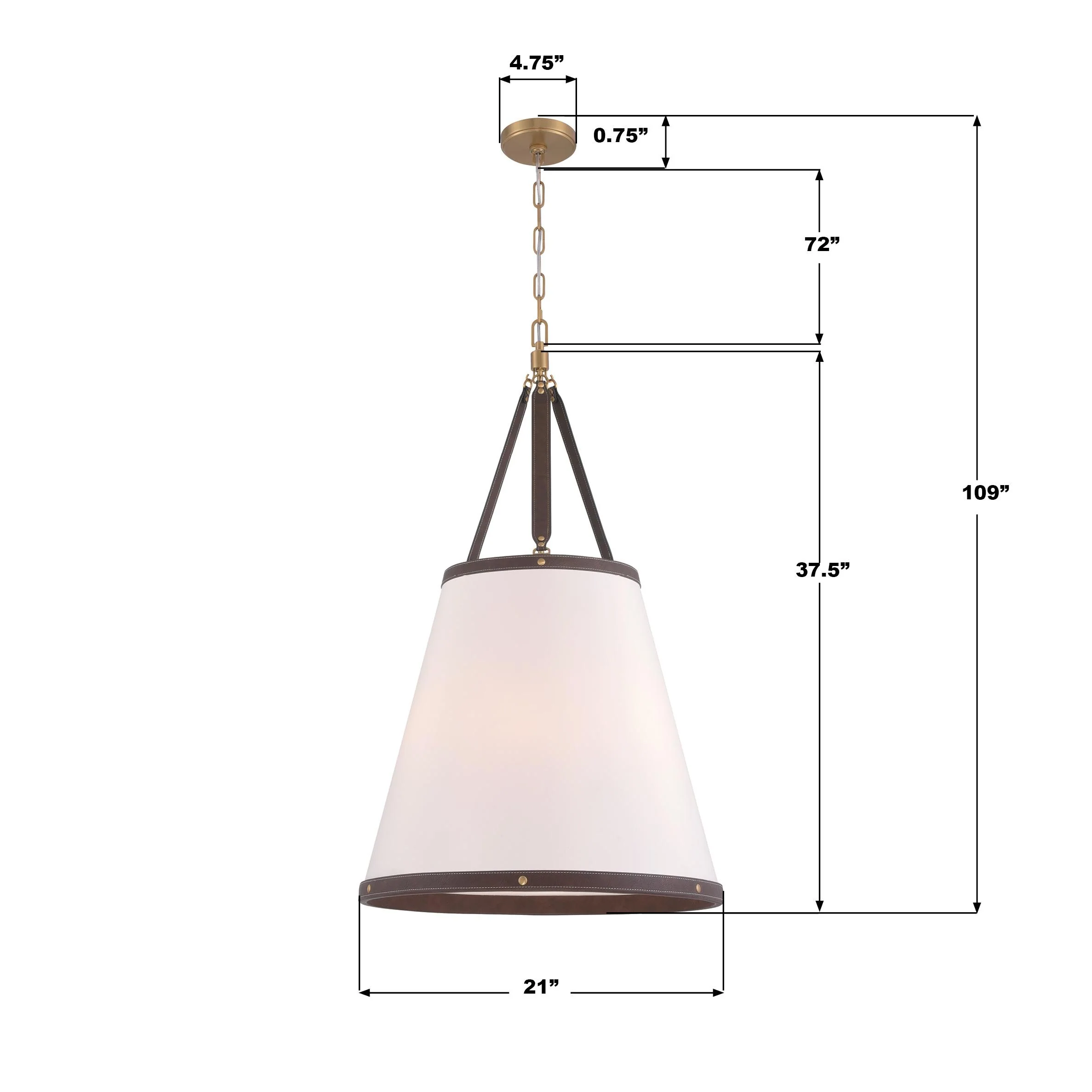 Crystorama Libby Langdon Callahan 21'' Luxe Gold Pendant - Image 5
