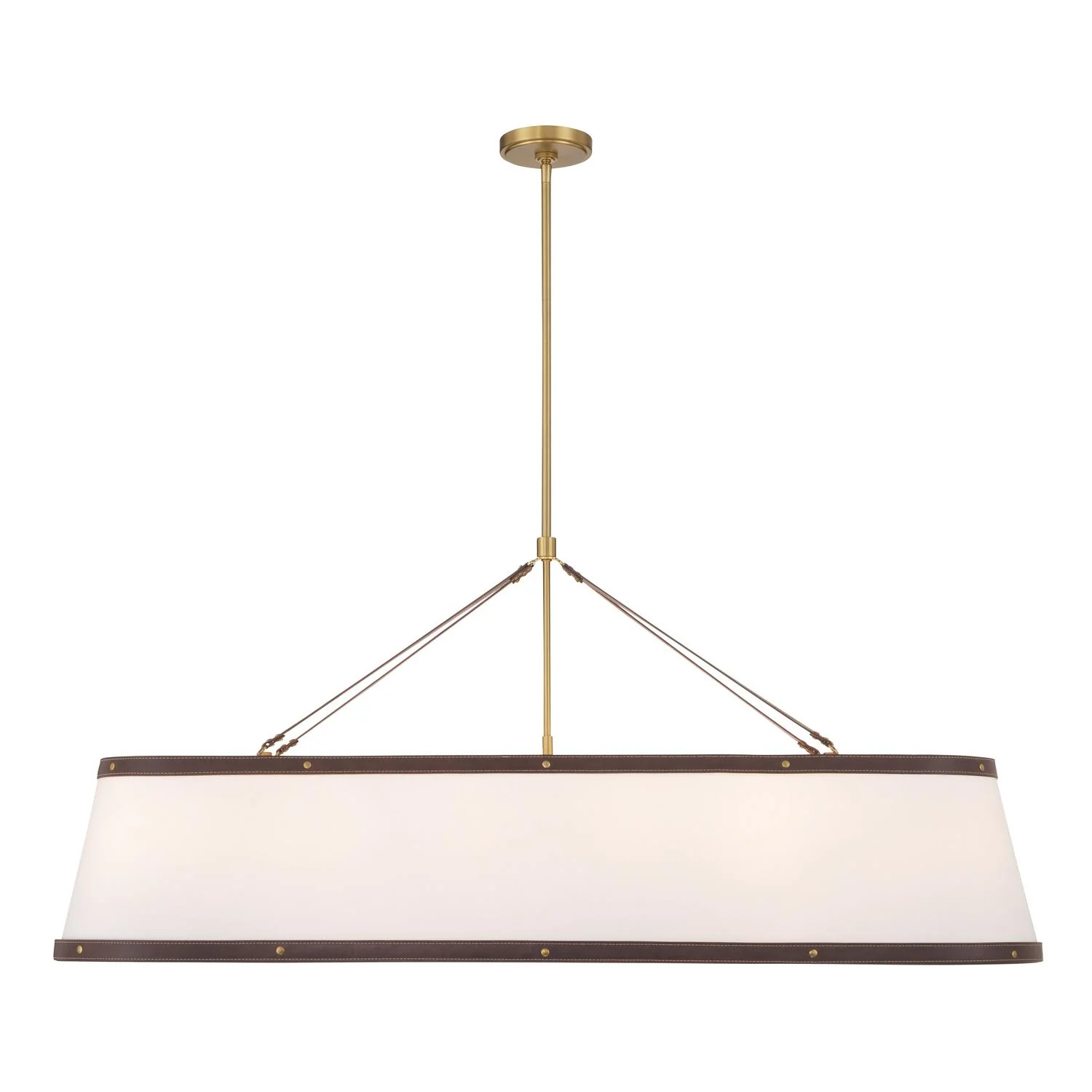 Crystorama Libby Langdon Callahan 47.5'' Luxe Gold Linear Oval Chandelier