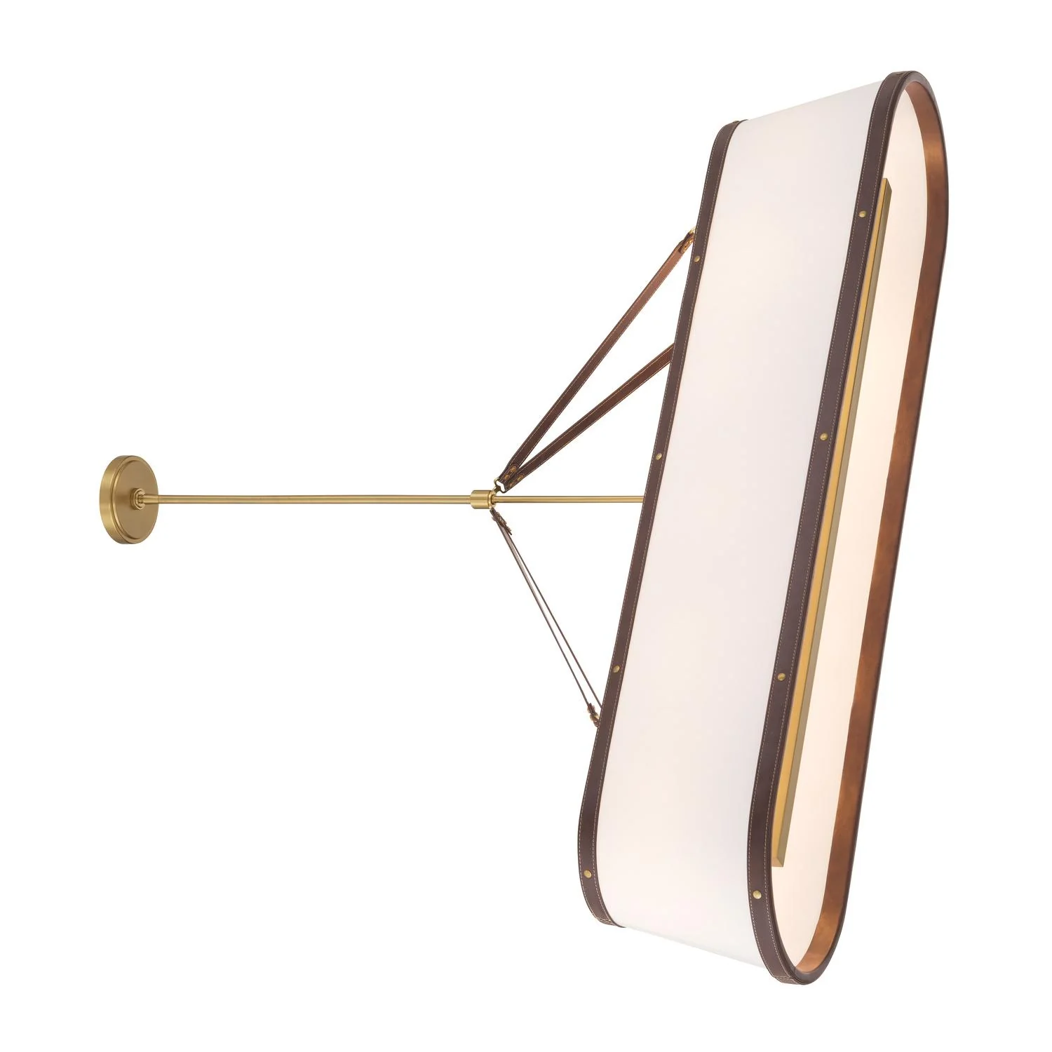 Crystorama Libby Langdon Callahan 47.5'' Luxe Gold Linear Oval Chandelier - Image 4