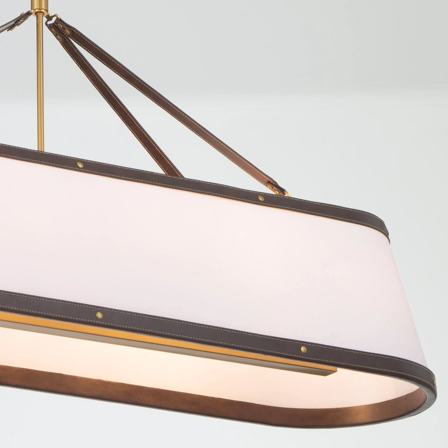 Crystorama Libby Langdon Callahan 47.5'' Luxe Gold Linear Oval Chandelier - Image 6