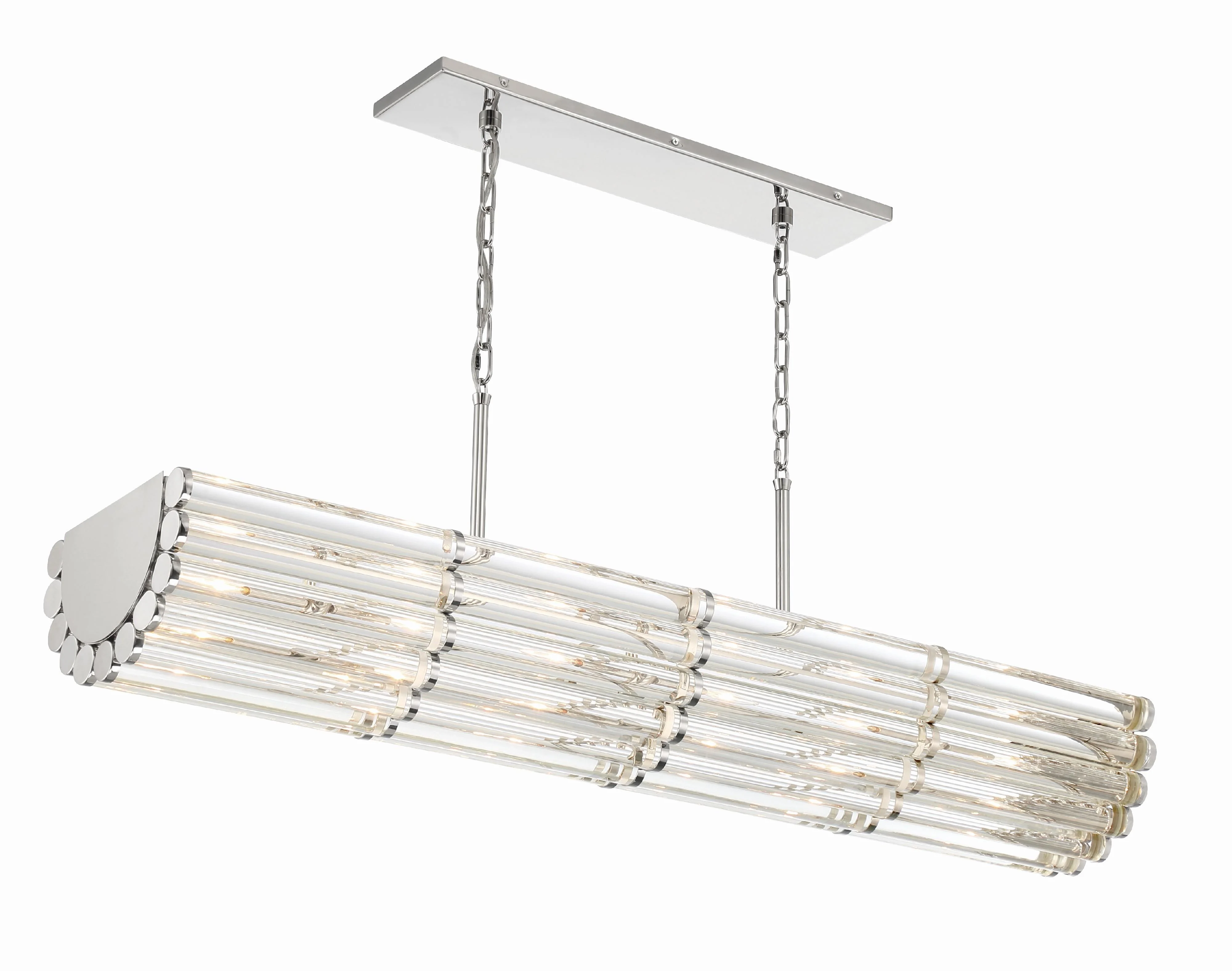 Crystorama Libby Langdon Elliot 48'' Polished Nickel Linear Chandelier - Image 2
