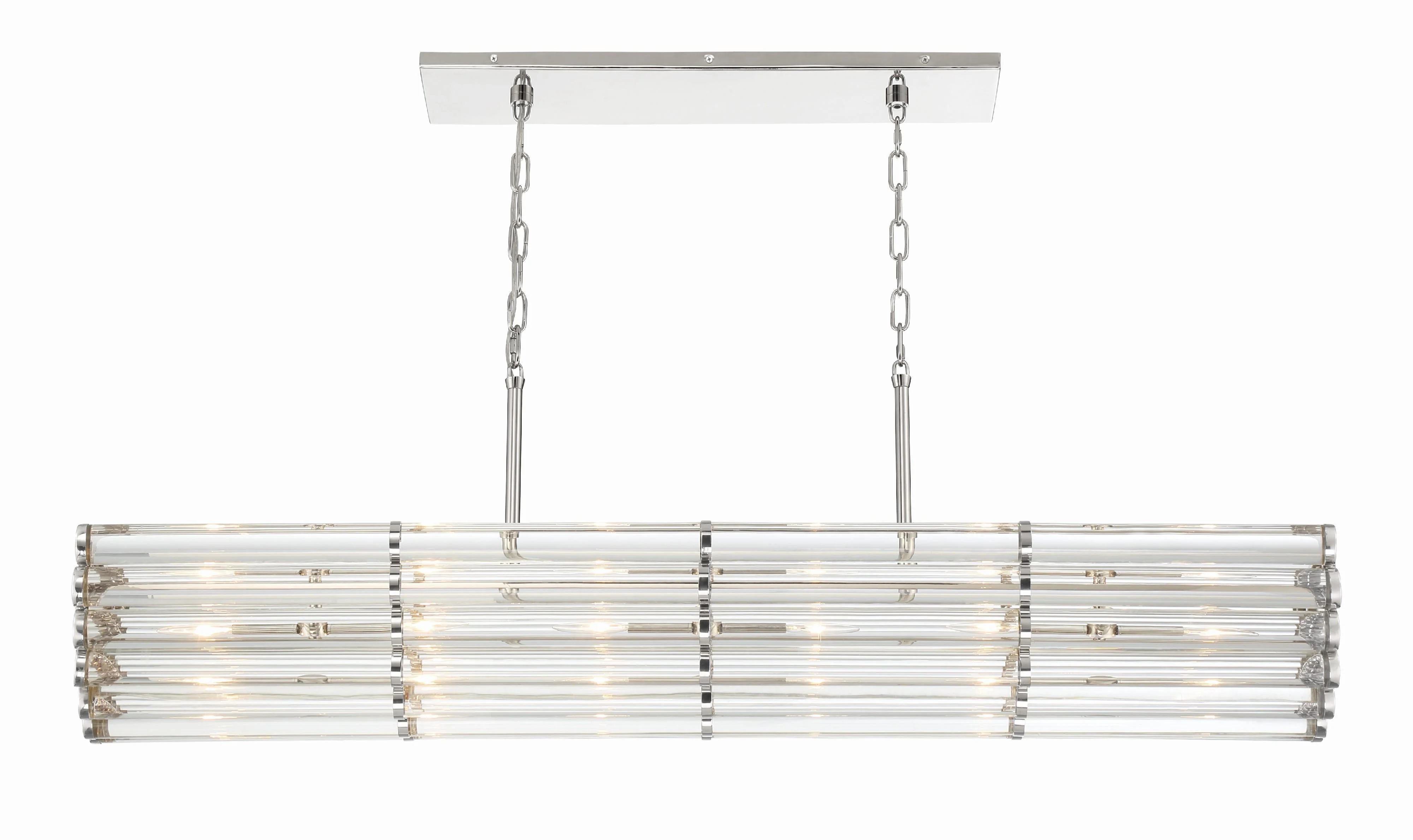 Crystorama Libby Langdon Elliot 48'' Polished Nickel Linear Chandelier - Image 5