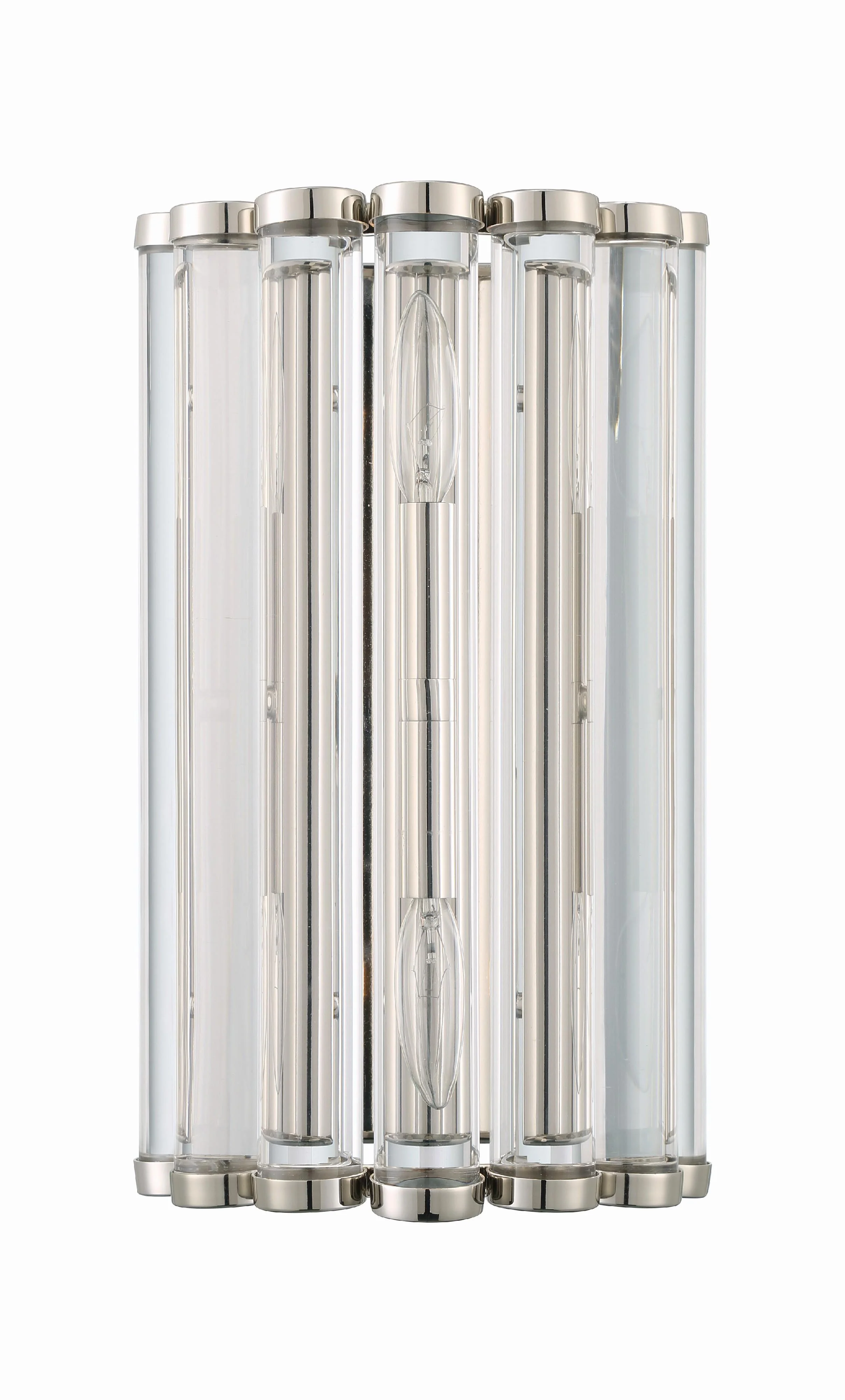 Crystorama Libby Langdon Elliot 8.25'' Polished Nickel Sconce - Image 5