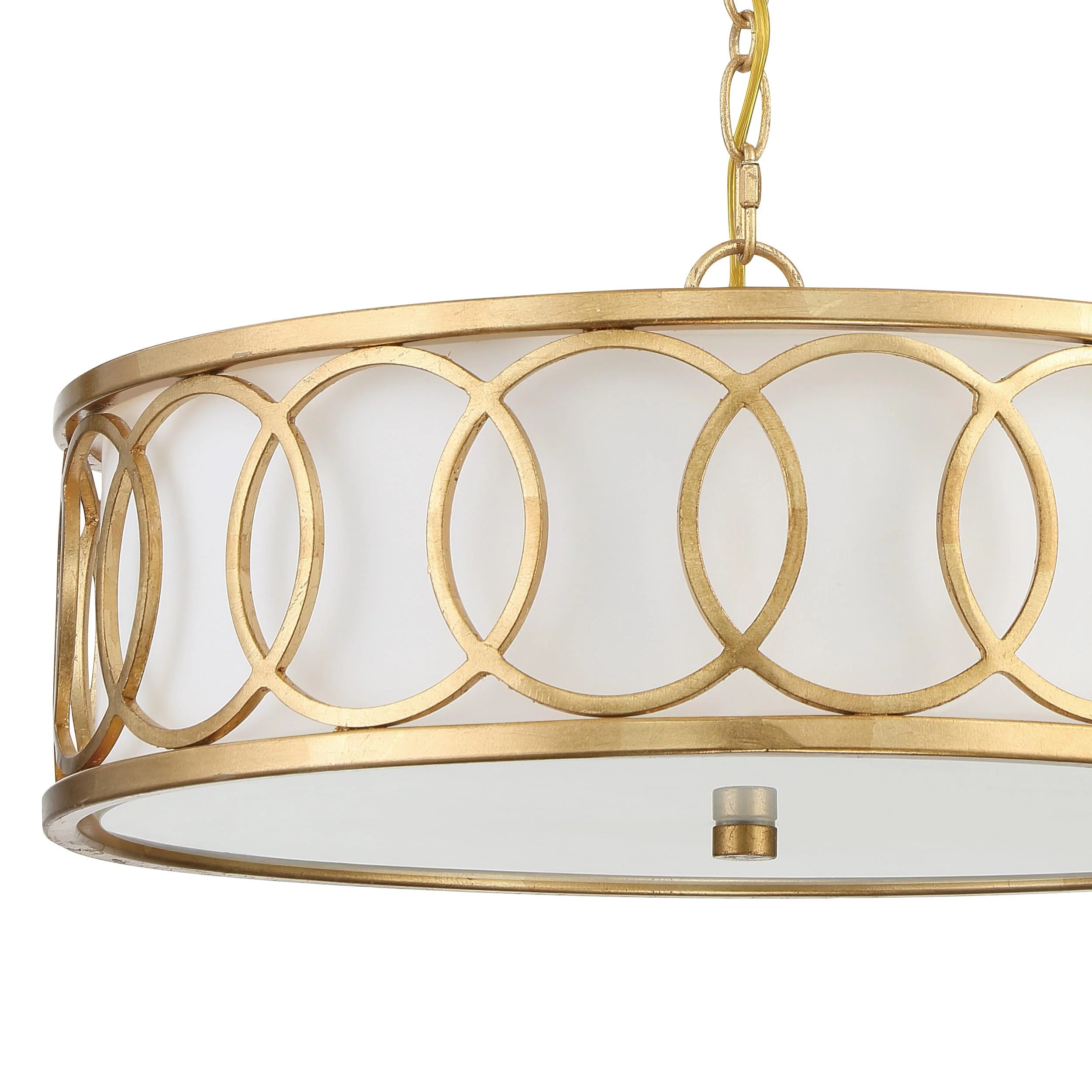 Crystorama Libby Langdon Graham 18'' Antique Gold Chandelier - Image 2