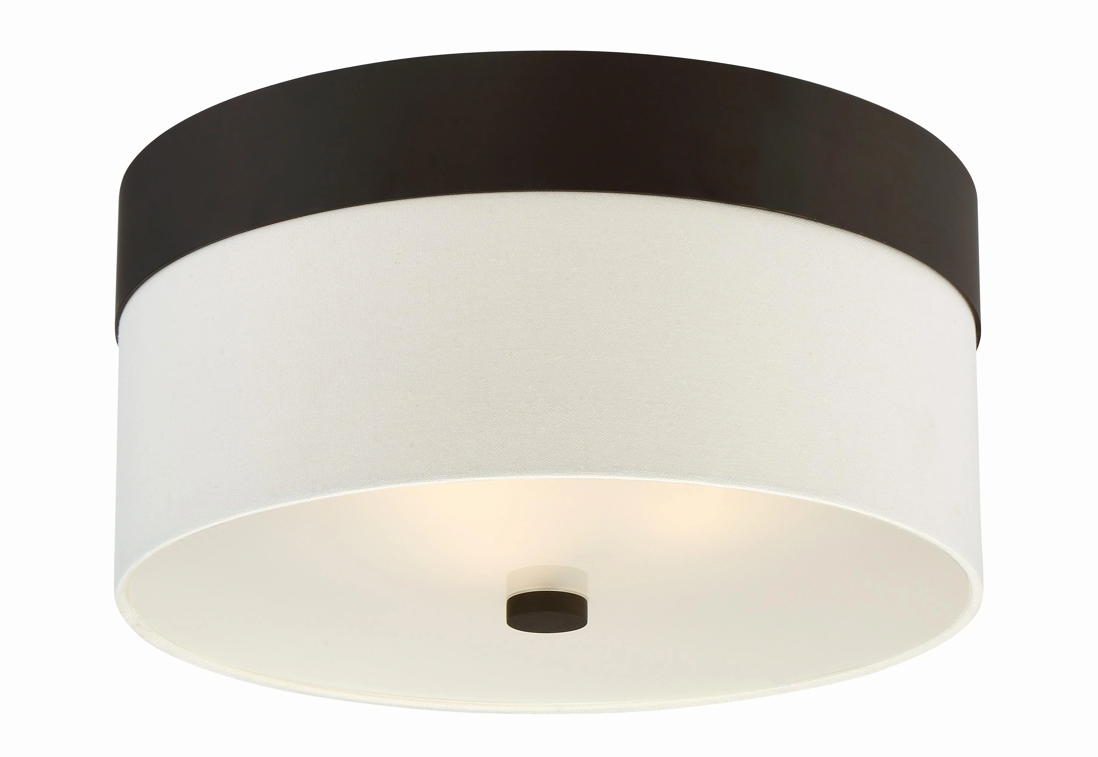 Crystorama Libby Langdon Grayson 16'' Dark Bronze Flush Mount