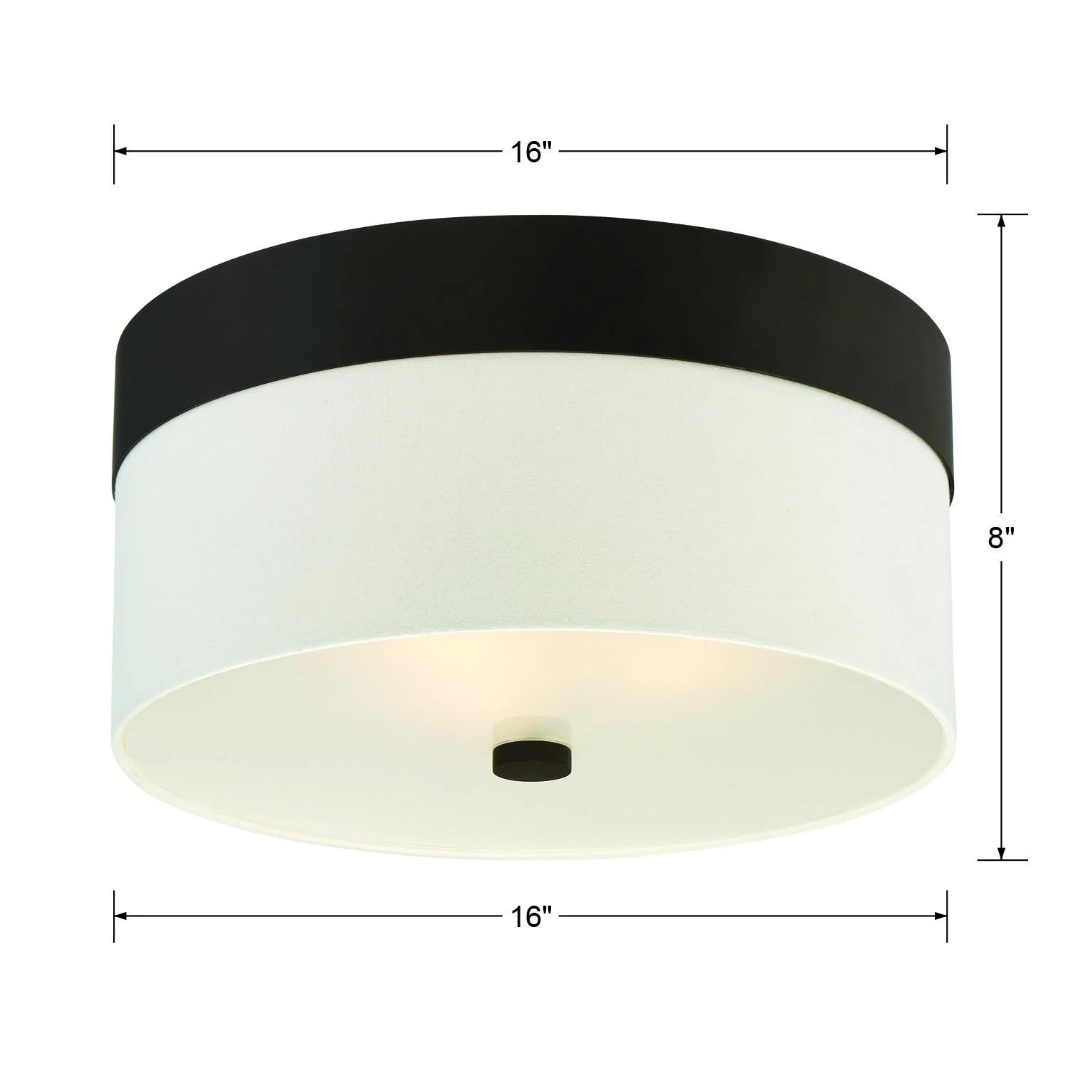 Crystorama Libby Langdon Grayson 16'' Dark Bronze Flush Mount - Image 7
