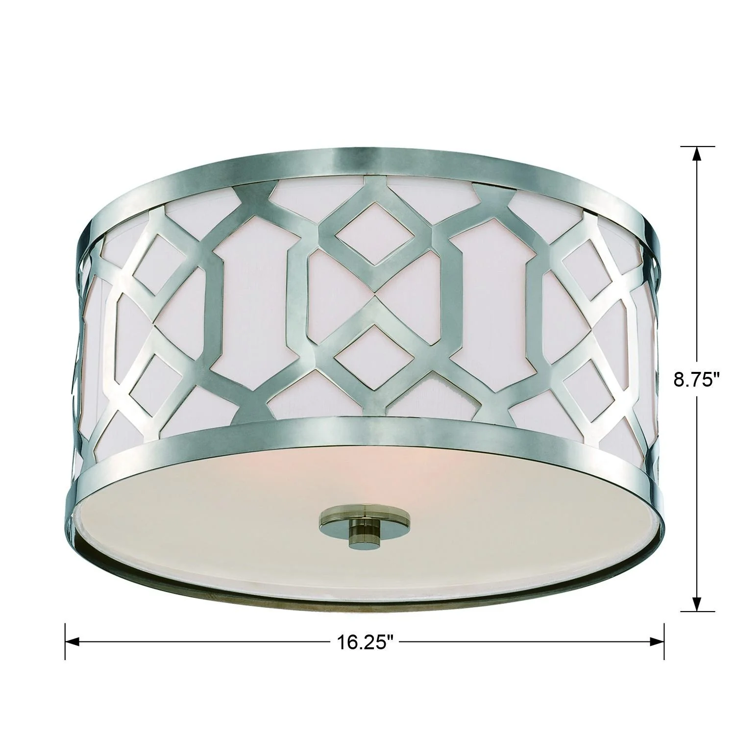 Crystorama Libby Langdon Jennings 16.25'' Polished Nickel Flush Mount - Image 5