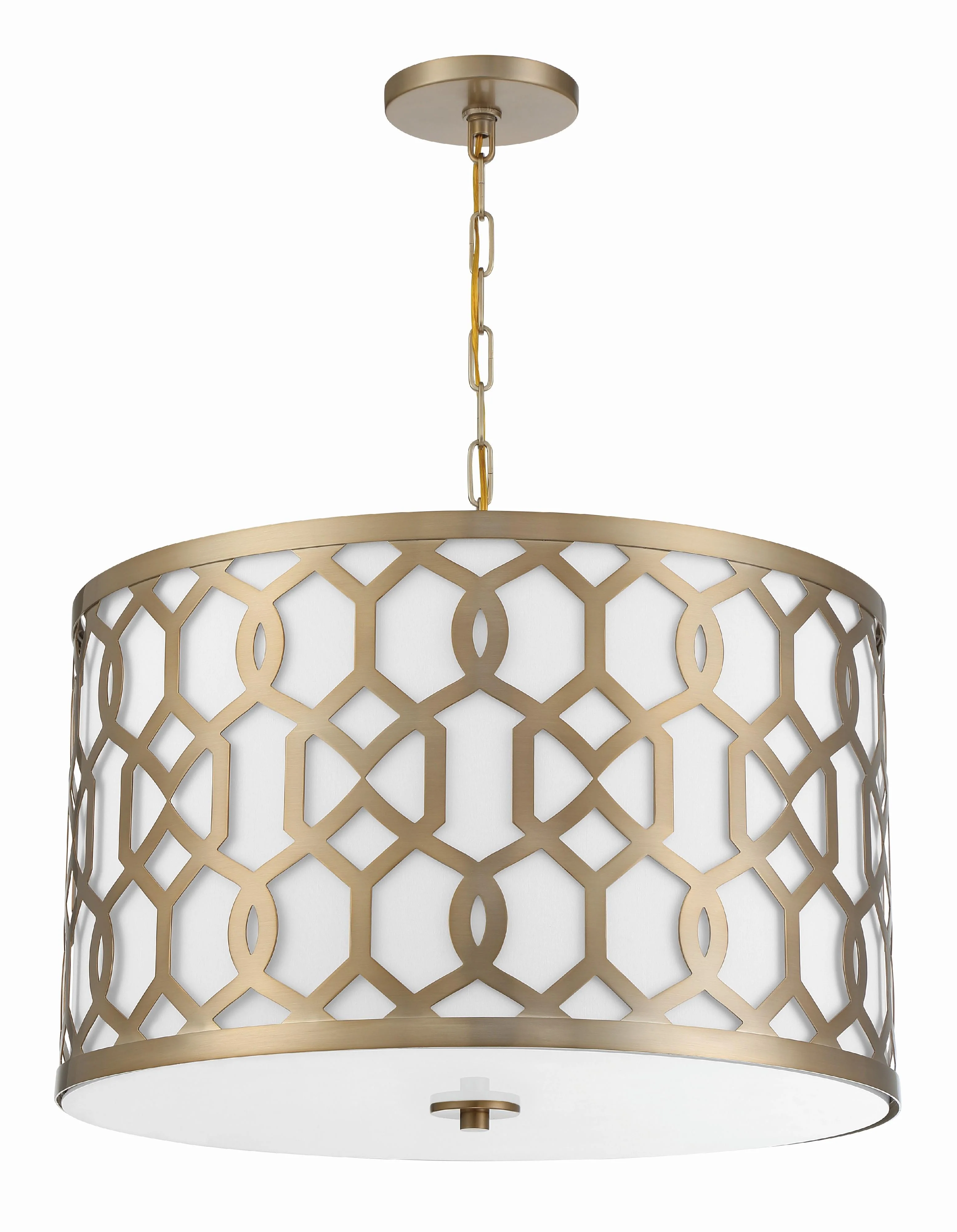 Crystorama Libby Langdon Jennings 24.25'' Aged Brass Pendant - Image 3