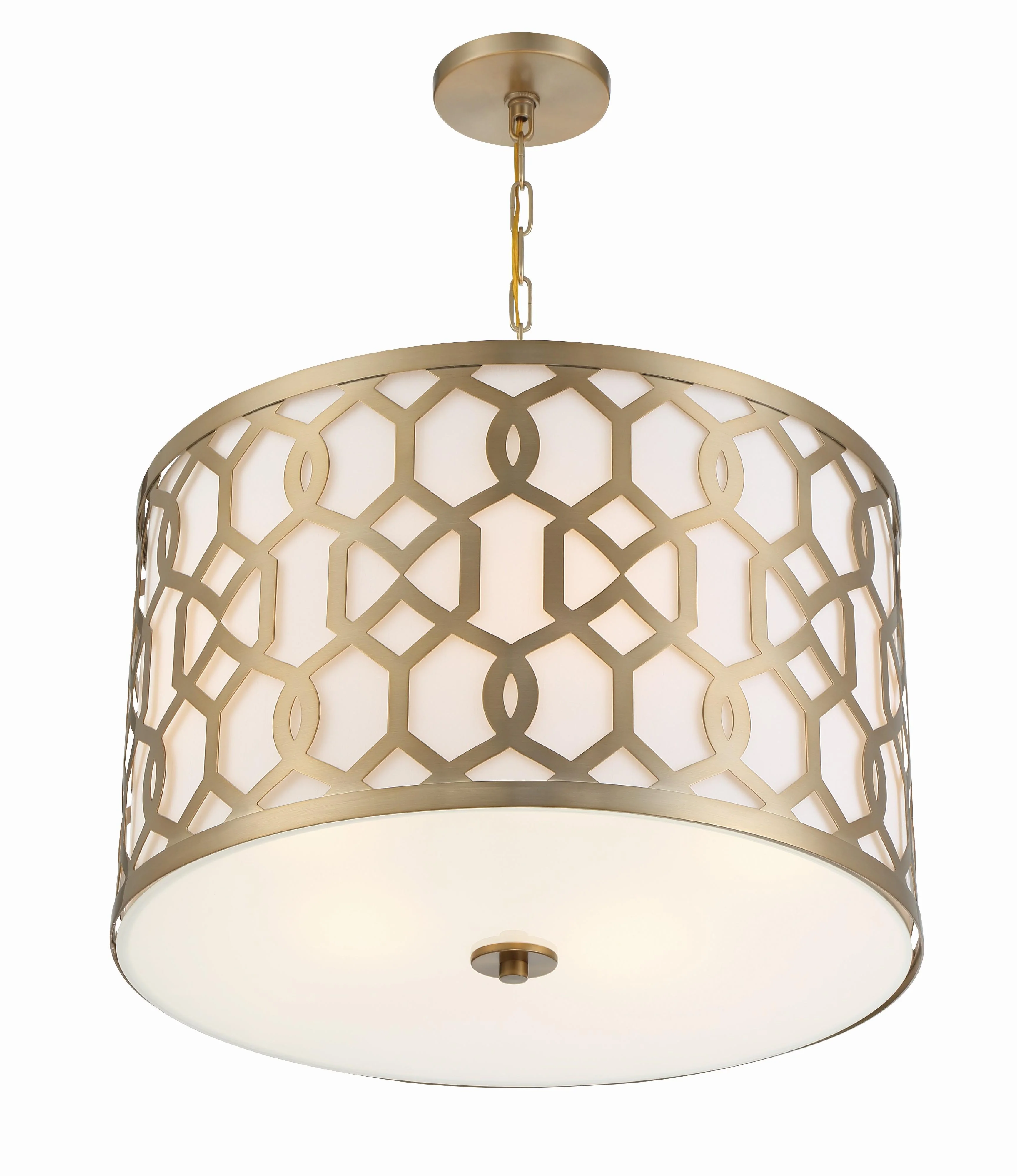 Crystorama Libby Langdon Jennings 24.25'' Aged Brass Pendant - Image 6