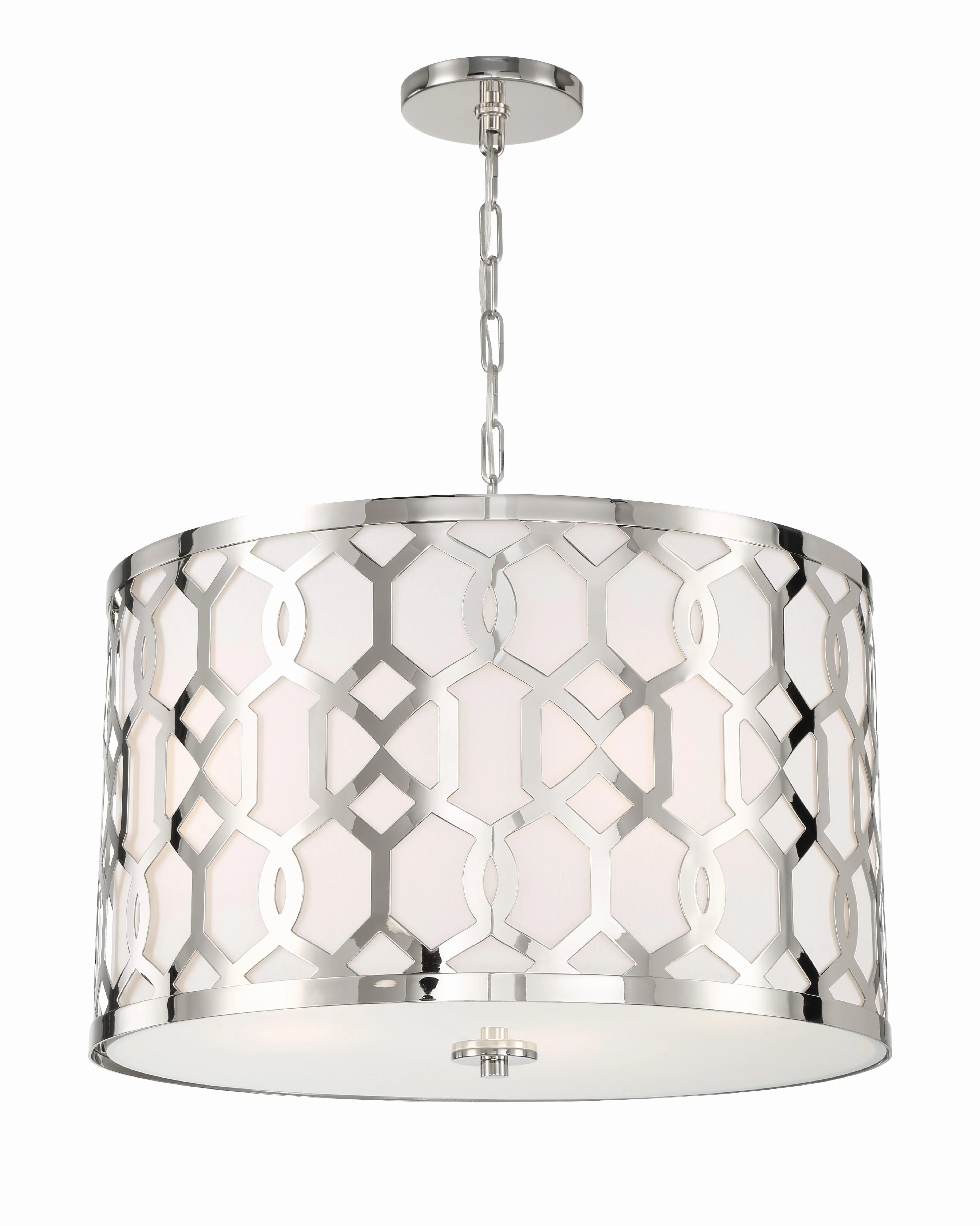 Crystorama Libby Langdon Jennings 24.25'' Polished Nickel Pendant