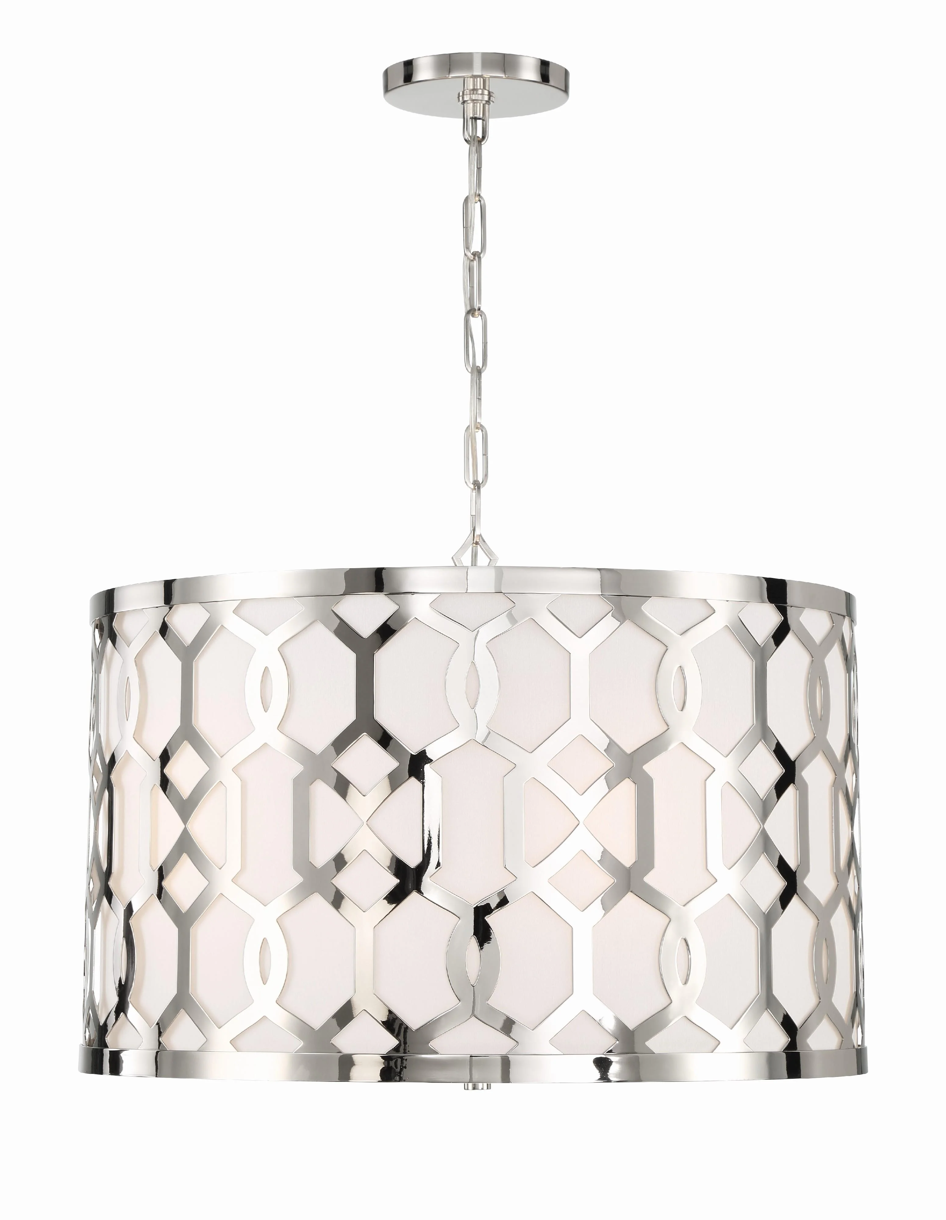 Crystorama Libby Langdon Jennings 24.25'' Polished Nickel Pendant - Image 3
