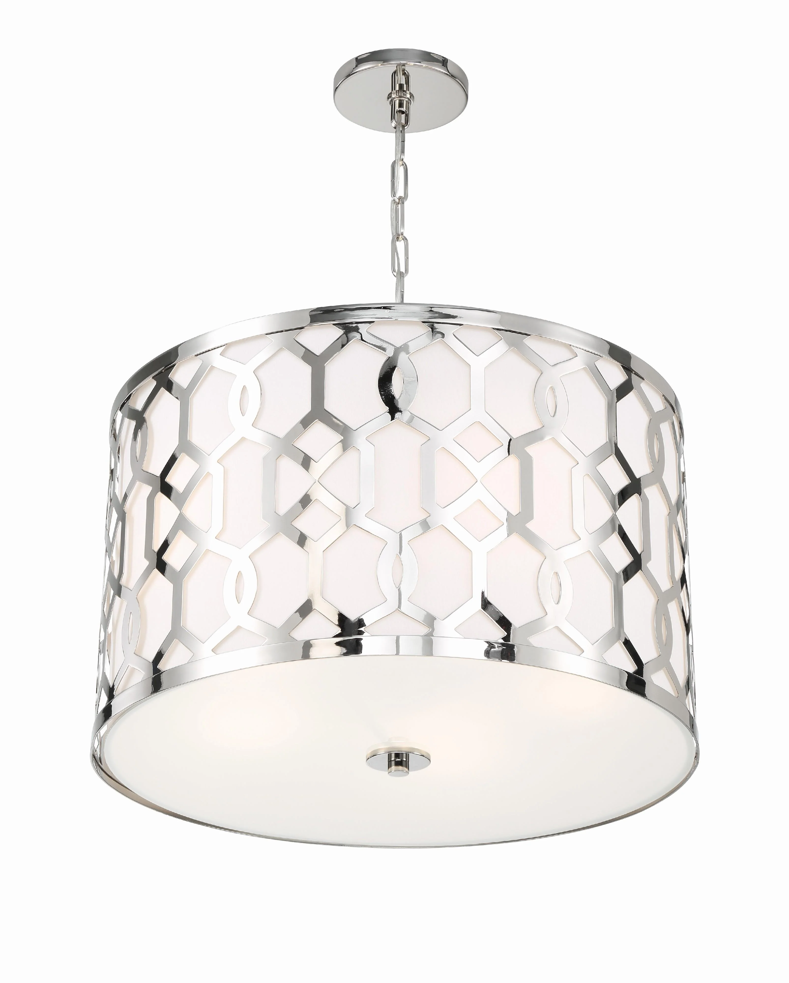 Crystorama Libby Langdon Jennings 24.25'' Polished Nickel Pendant - Image 5