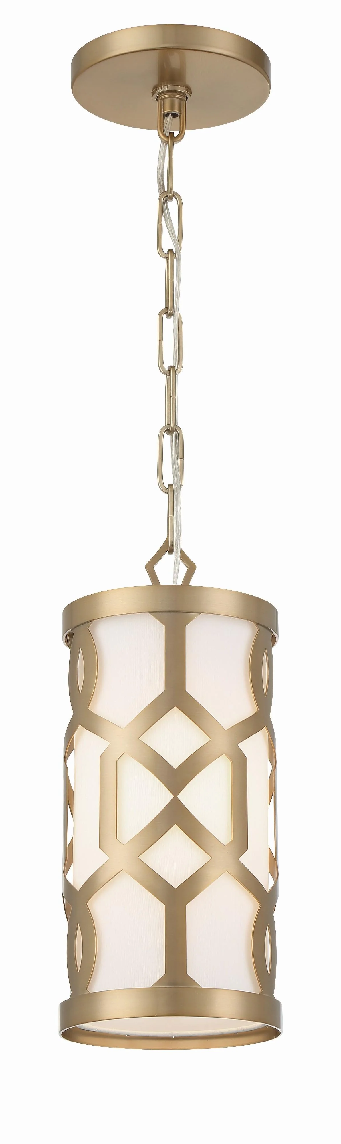 Crystorama Libby Langdon Jennings 6.25'' Aged Brass Pendant
