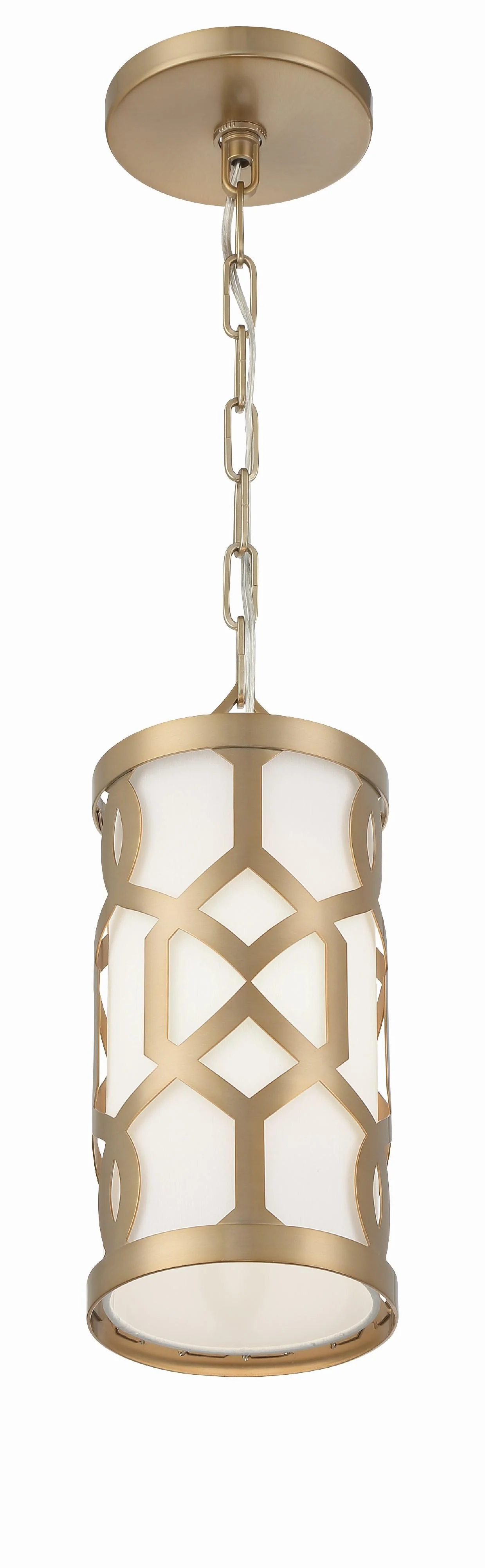 Crystorama Libby Langdon Jennings 6.25'' Aged Brass Pendant - Image 3