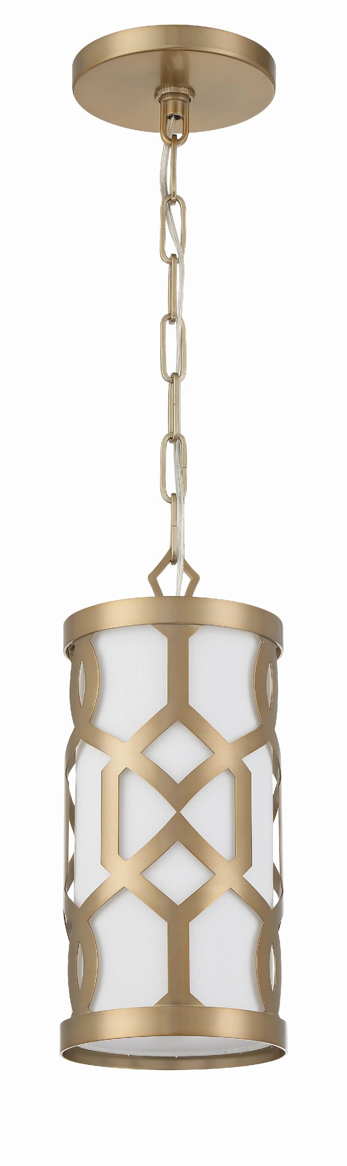 Crystorama Libby Langdon Jennings 6.25'' Aged Brass Pendant - Image 4