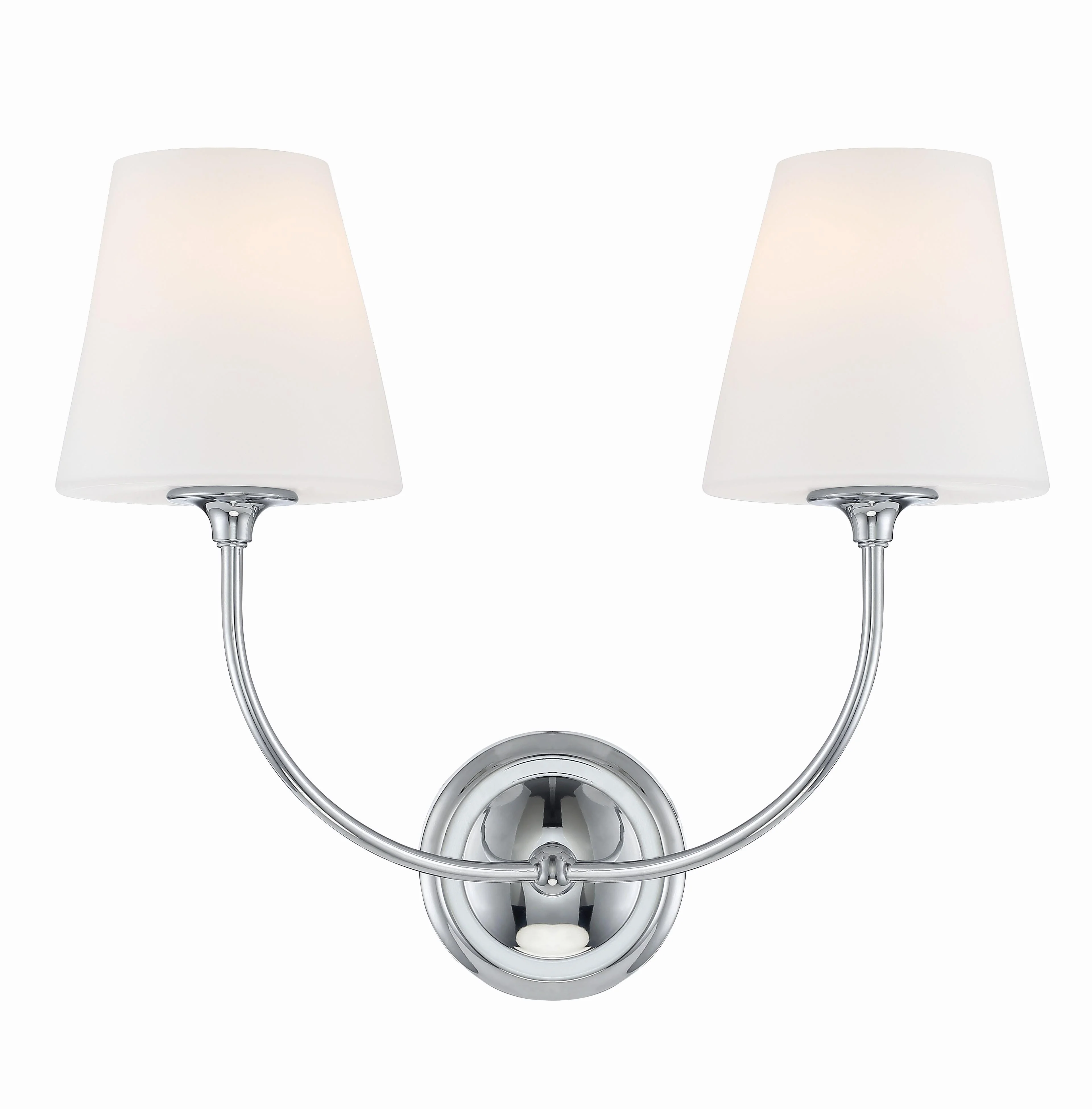 Crystorama Libby Langdon Sylvan 17'' Polished Chrome Sconce
