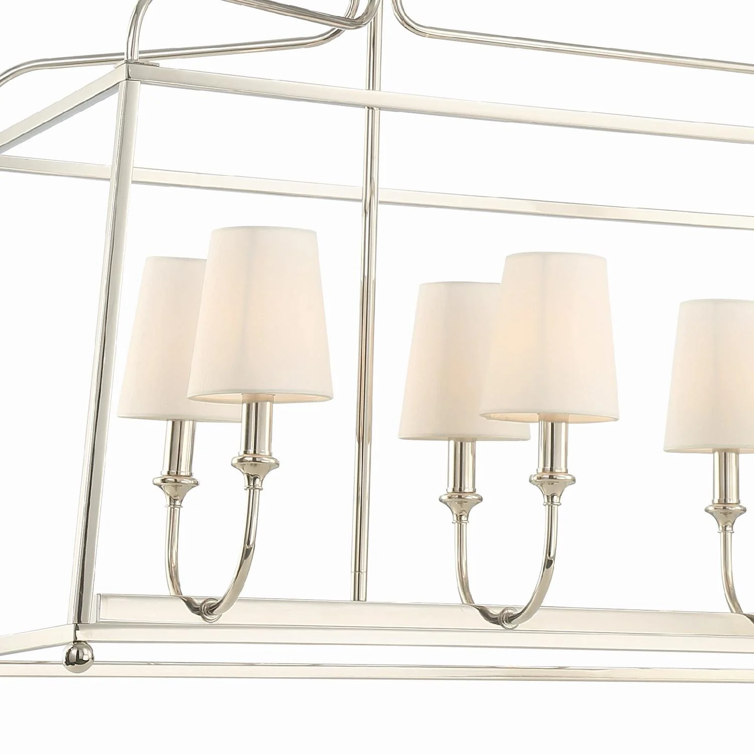 Crystorama Libby Langdon Sylvan 42'' Polished Nickel Linear Chandelier - Image 2
