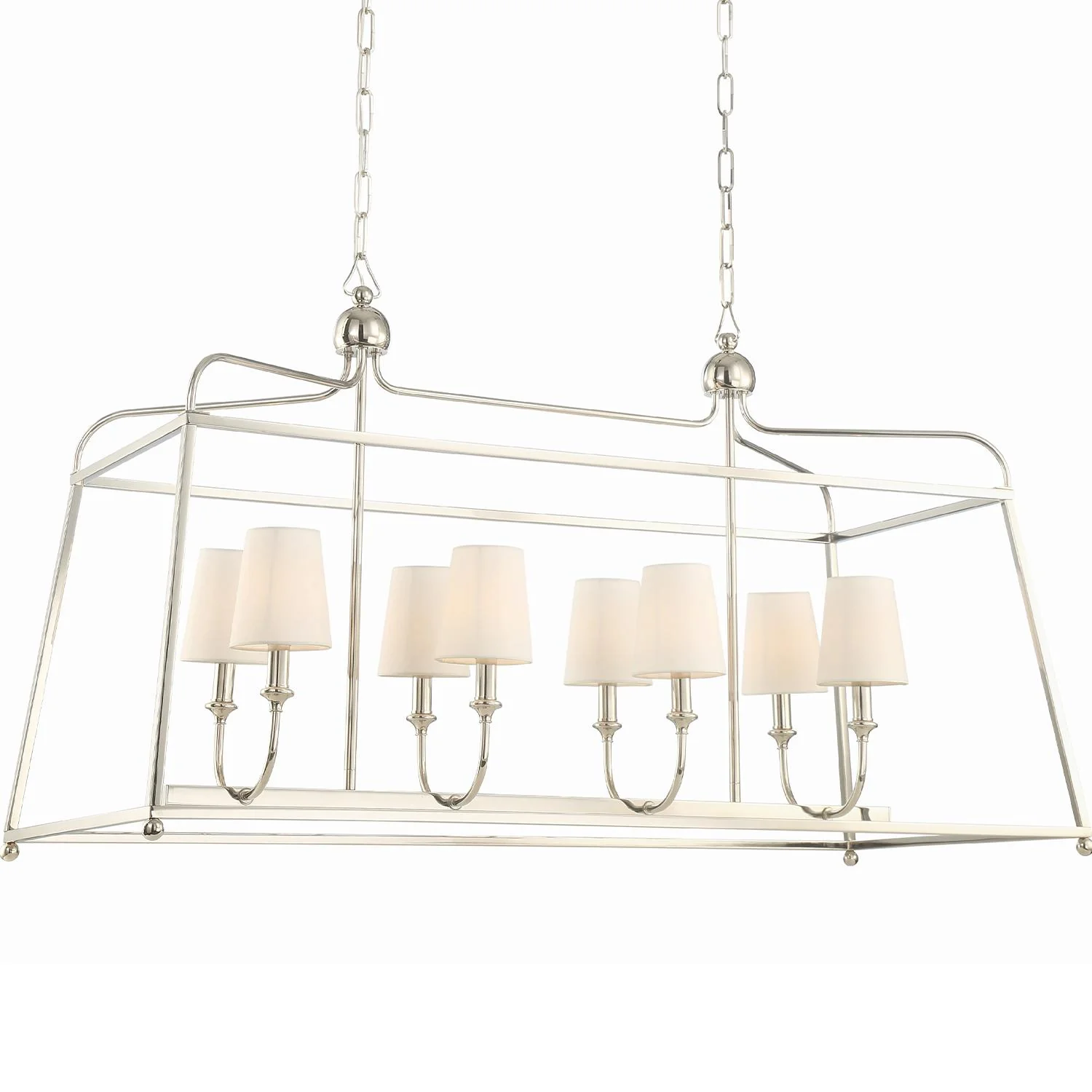 Crystorama Libby Langdon Sylvan 42'' Polished Nickel Linear Chandelier - Image 5