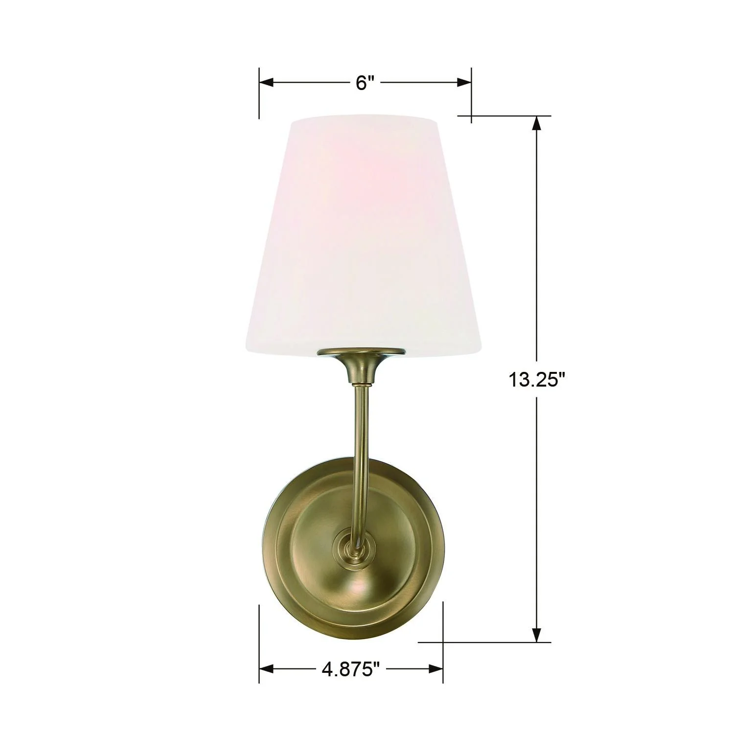Crystorama Libby Langdon Sylvan 6'' Vibrant Gold Sconce - Image 3