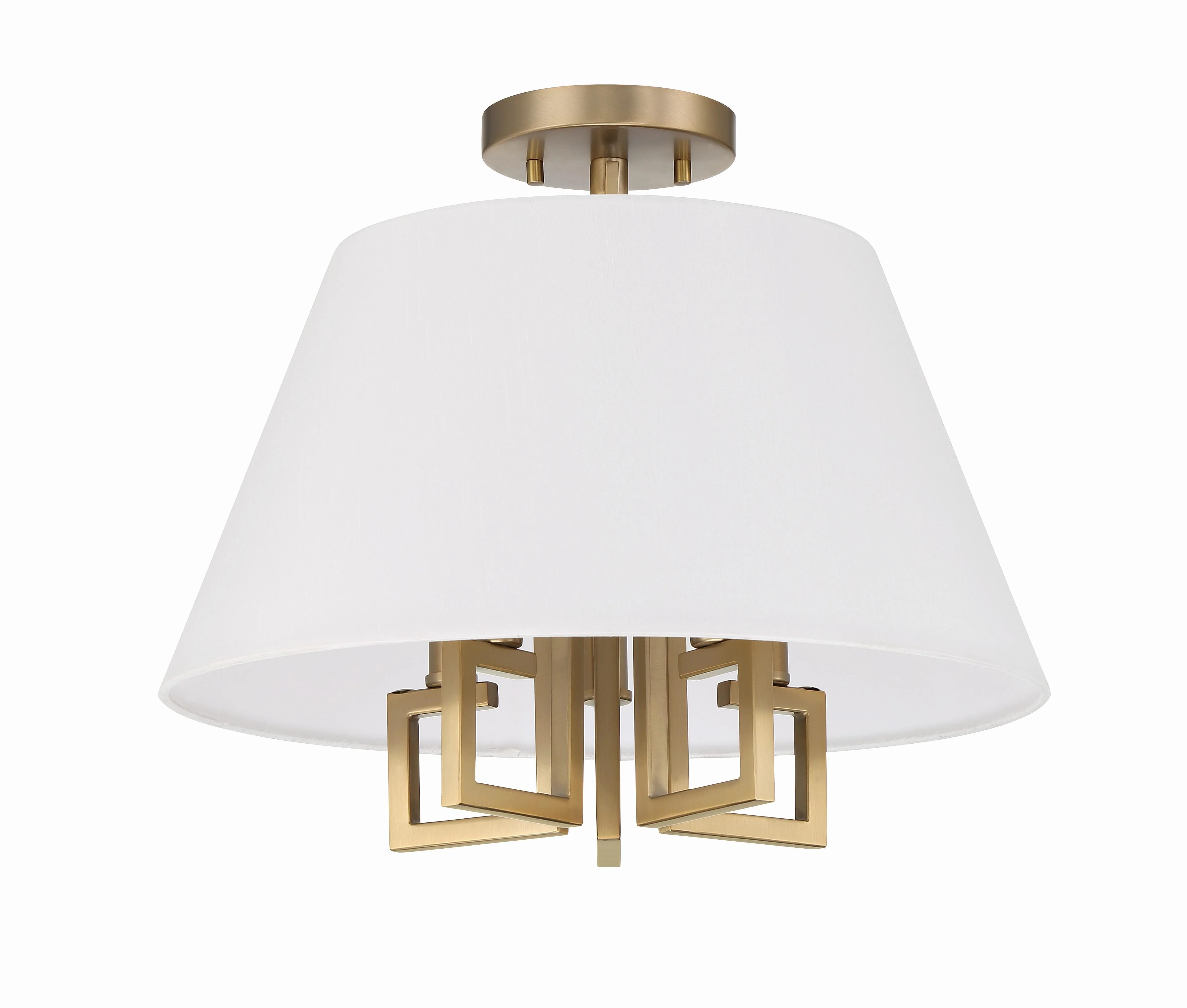 Crystorama Libby Langdon Westwood 16'' Vibrant Gold Semi Flush Mount - Image 5