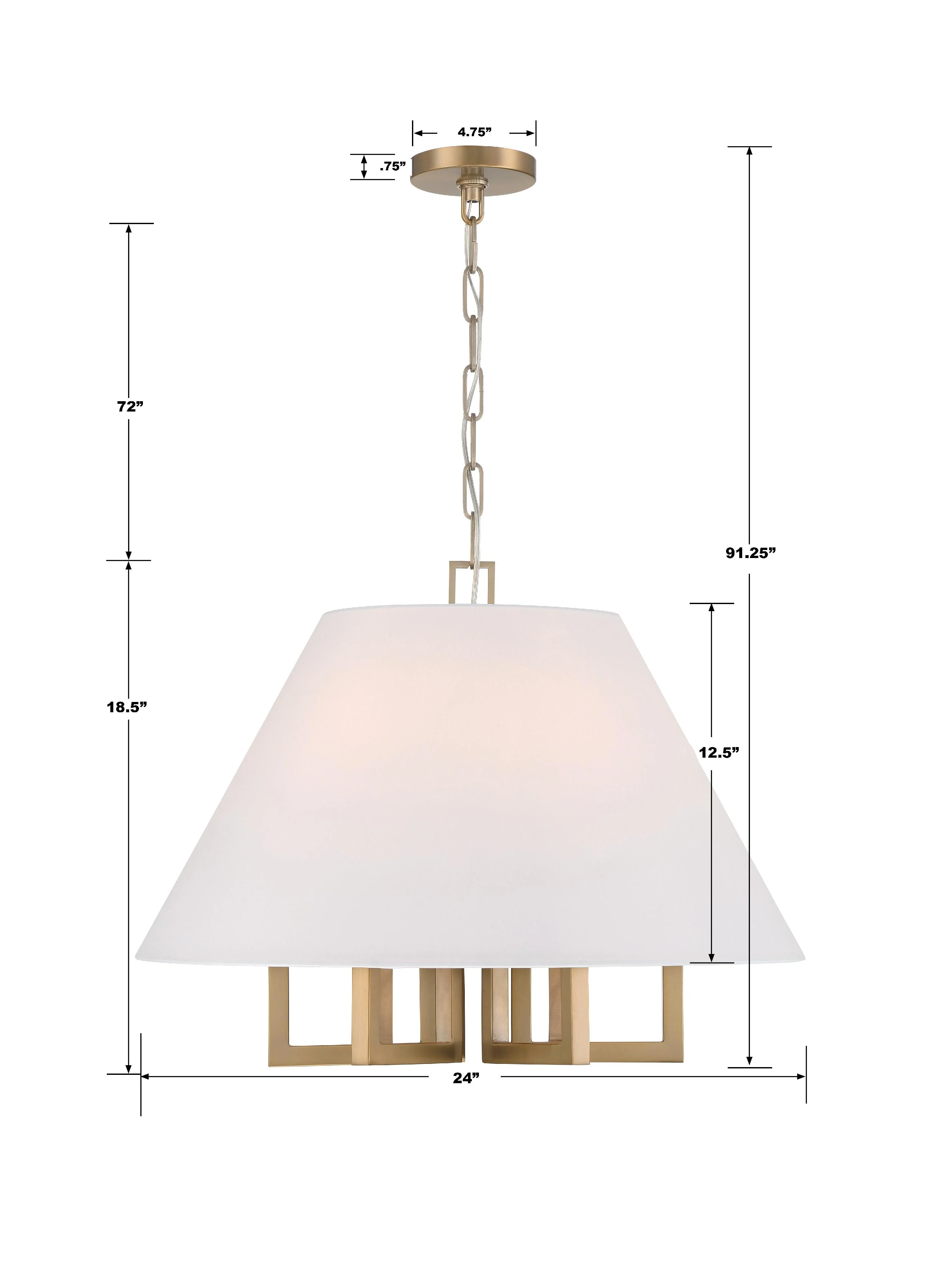 Crystorama Libby Langdon Westwood 24'' Vibrant Gold Chandelier - Image 8