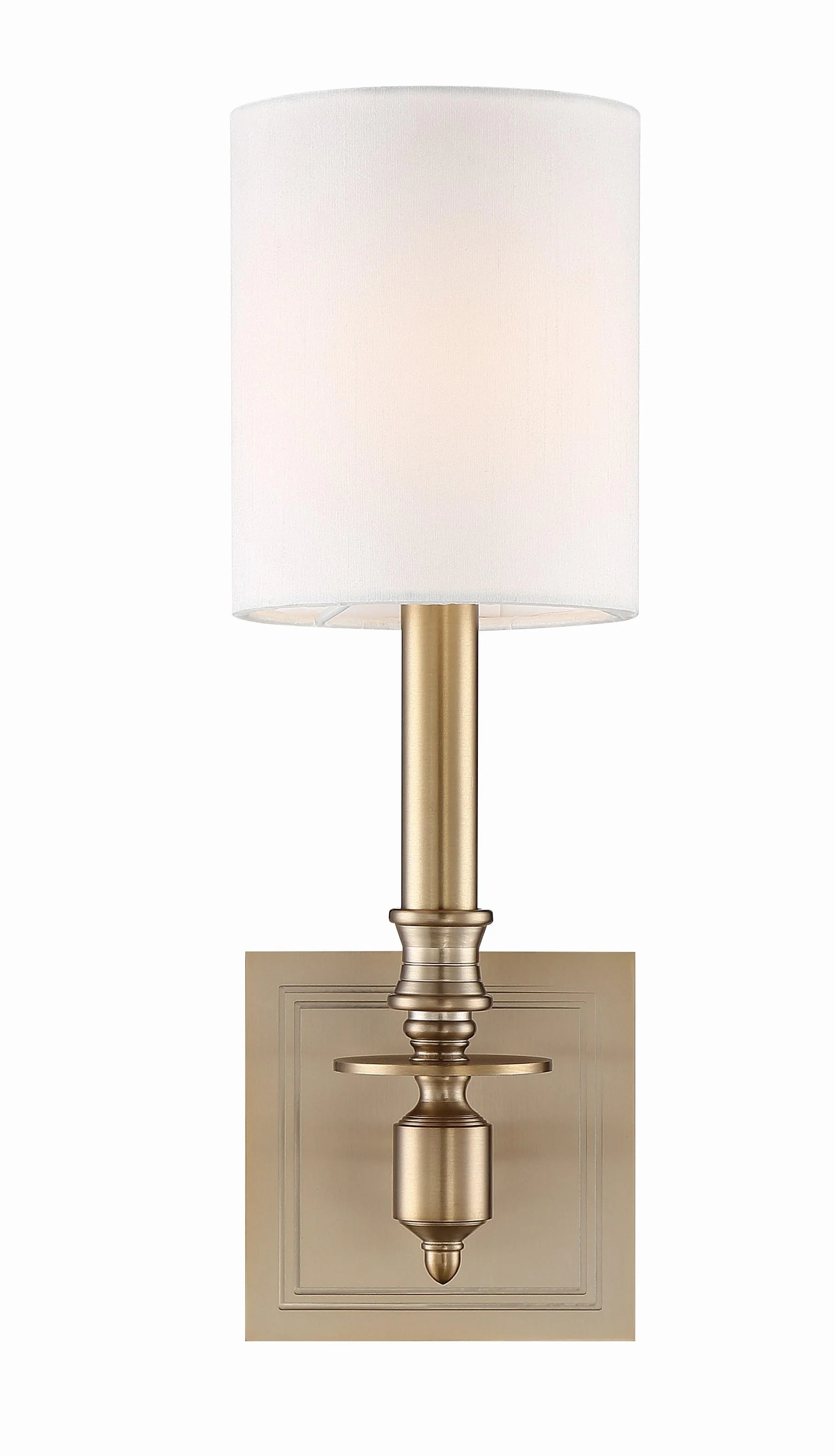 Crystorama Lloyd 4.75'' Aged Brass Sconce